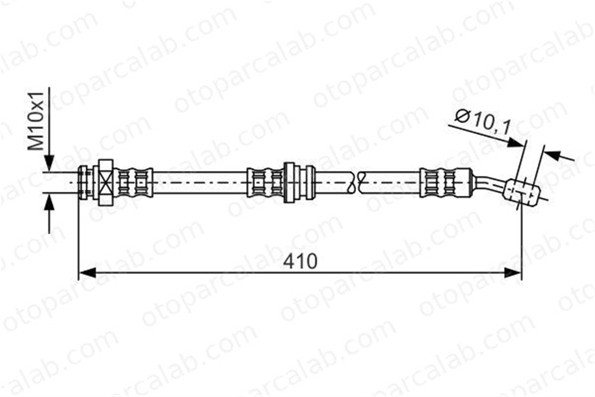 BOSCH 1 987 476 961 Fren Hortumu Ön Sağ veya Sol SUZUKI BALENO Station wagon BALENO T79016 5158060G00