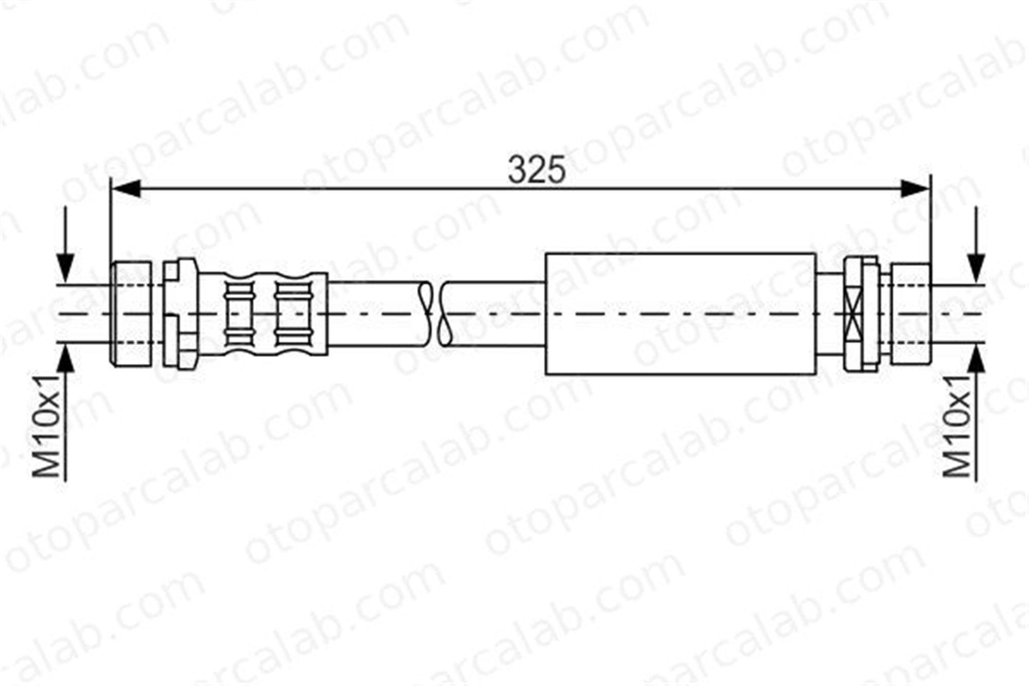 BOSCH 1 987 476 994 Fren Hortumu Arka Sağ veya Sol FORD FIESTA V MAZDA 2 1987476994 1151027