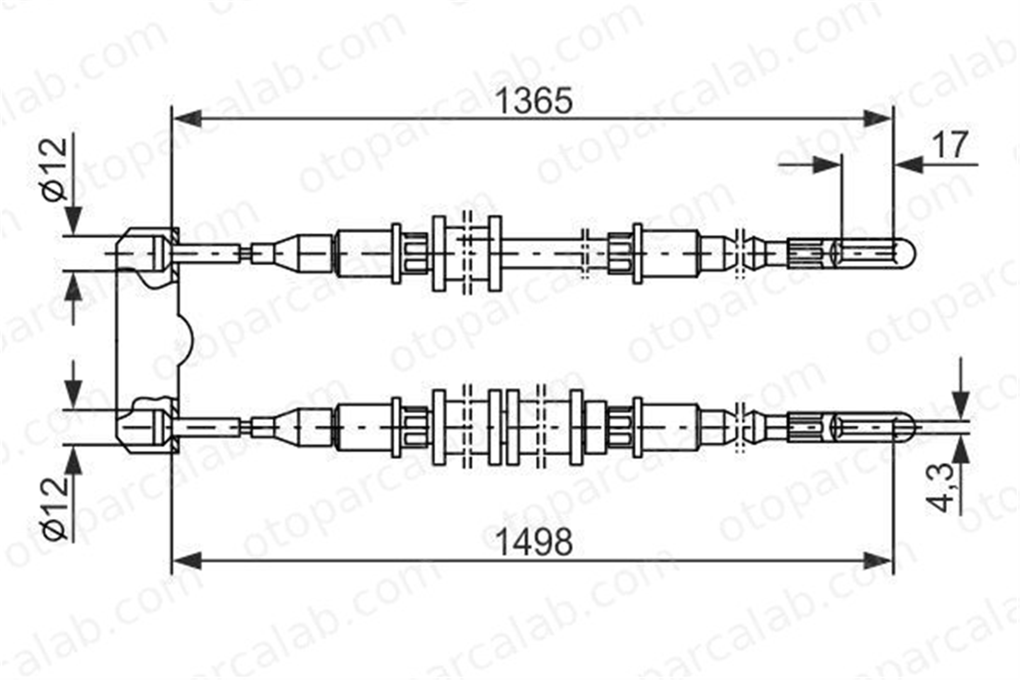 BOSCH 1 987 477 130 El Fren Teli Arka Sağ veya Sol OPEL CALIBRA A VECTRA A Hatchback 1987477130 522585