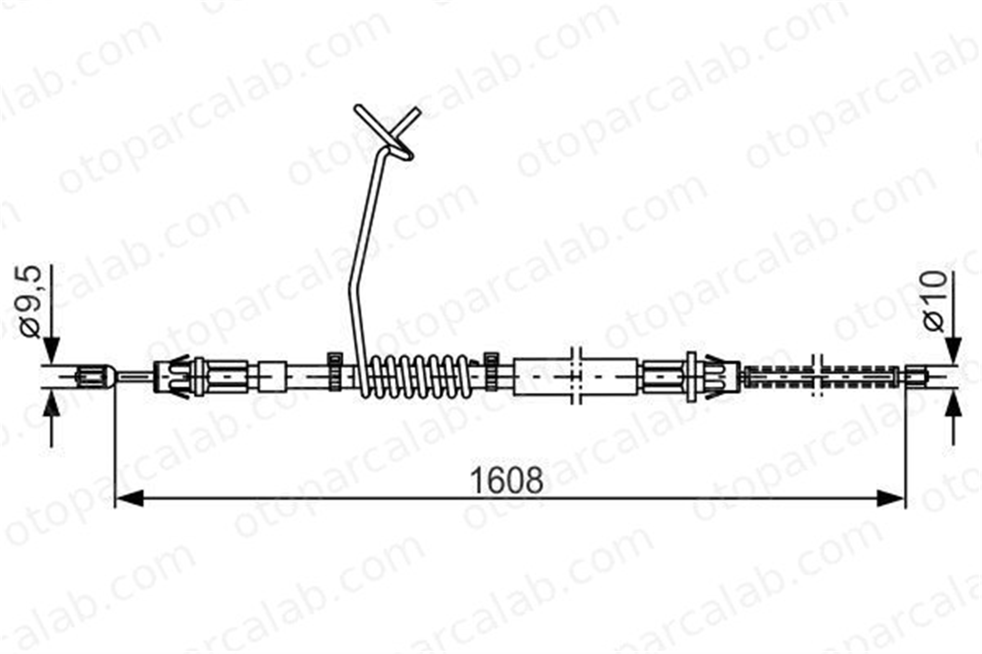 BOSCH 1 987 477 180 El Fren Teli Arka Sol FORD TRANSIT Panelvan/Van TRANSIT Platform şasi 1987477180 4331044