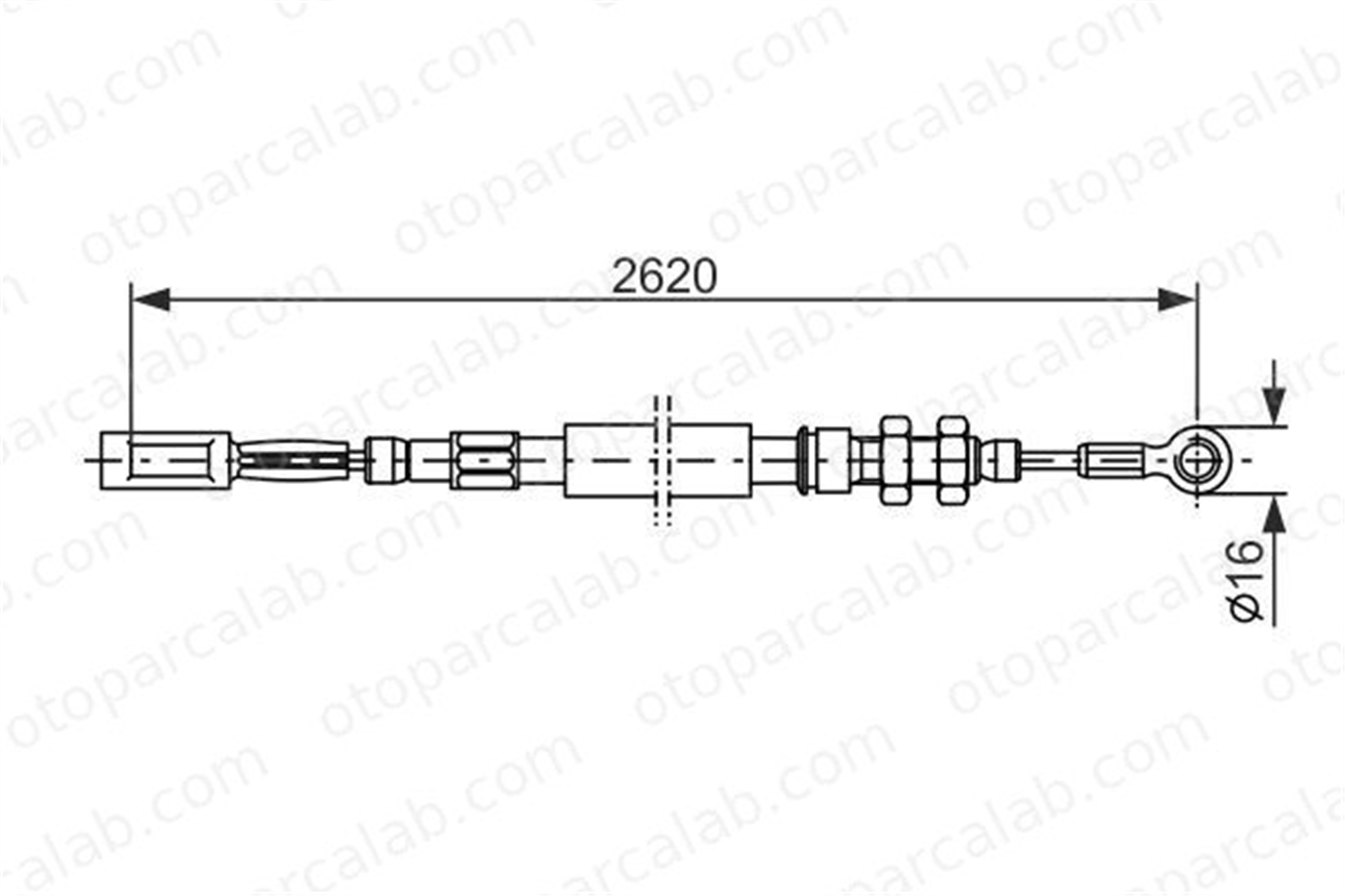BOSCH 1 987 477 421 El Fren Teli Ön Sağ veya Sol PEUGEOT J5 Minibüs/Otobüs J5 Platform şasi 474558 5970619
