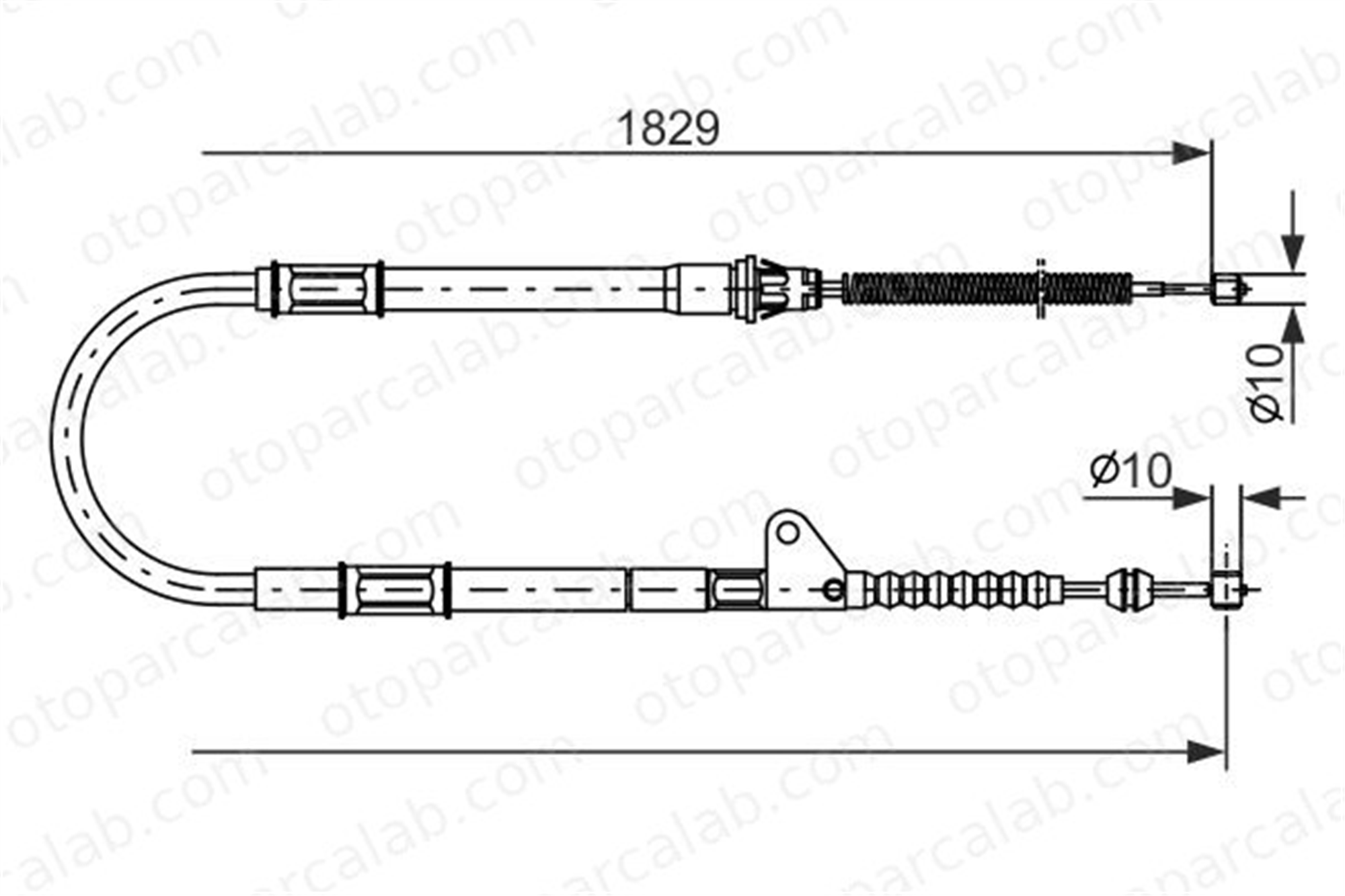 BOSCH 1 987 477 545 El Fren Teli Arka Sol TOYOTA AVENSIS AVENSIS Liftback 4643005020