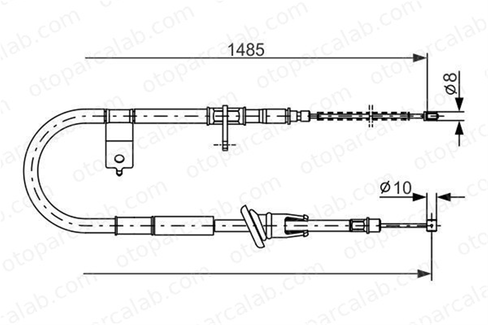 BOSCH 1 987 477 612 El Fren Teli Arka Sol HYUNDAI ACCENT I ACCENT Sedan 1987477612 5976022110