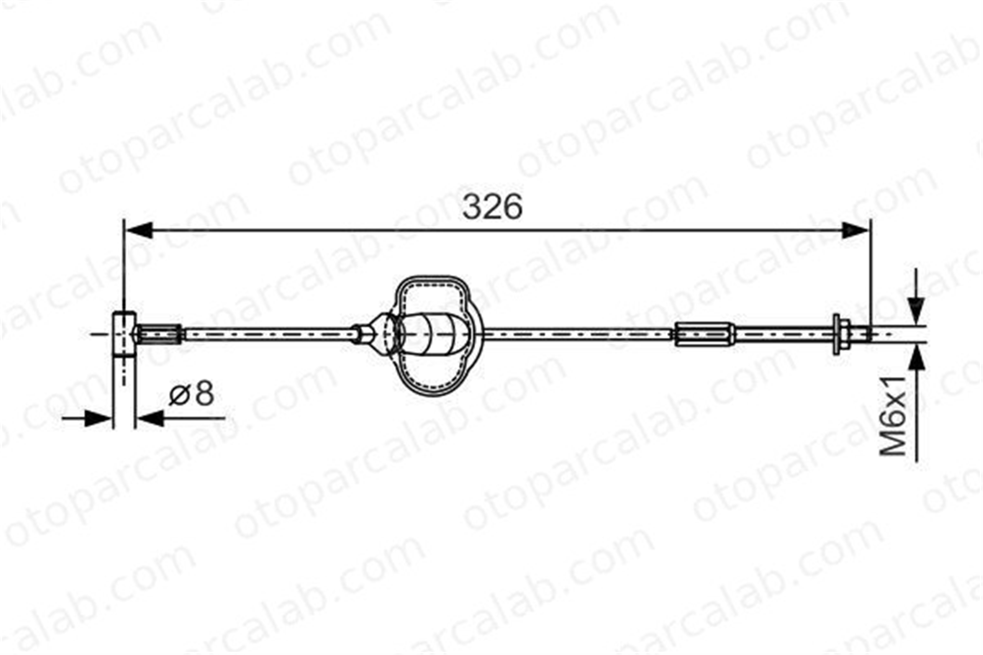 BOSCH 1 987 477 929 El Fren Teli Ön Sağ veya Sol FORD FOCUS I FOCUS I Sedan 1987477929 1073151