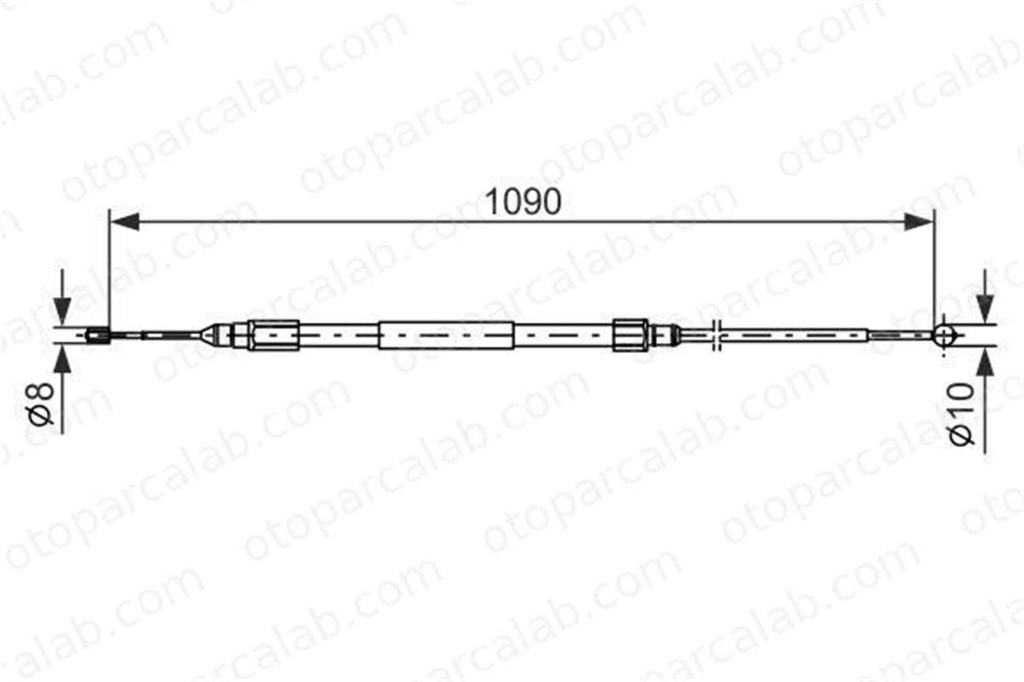 BOSCH 1 987 477 949 El Fren Teli Arka Sağ veya Sol BMW Z4 Roadster Z4 Coupe 1987477949 34406780959