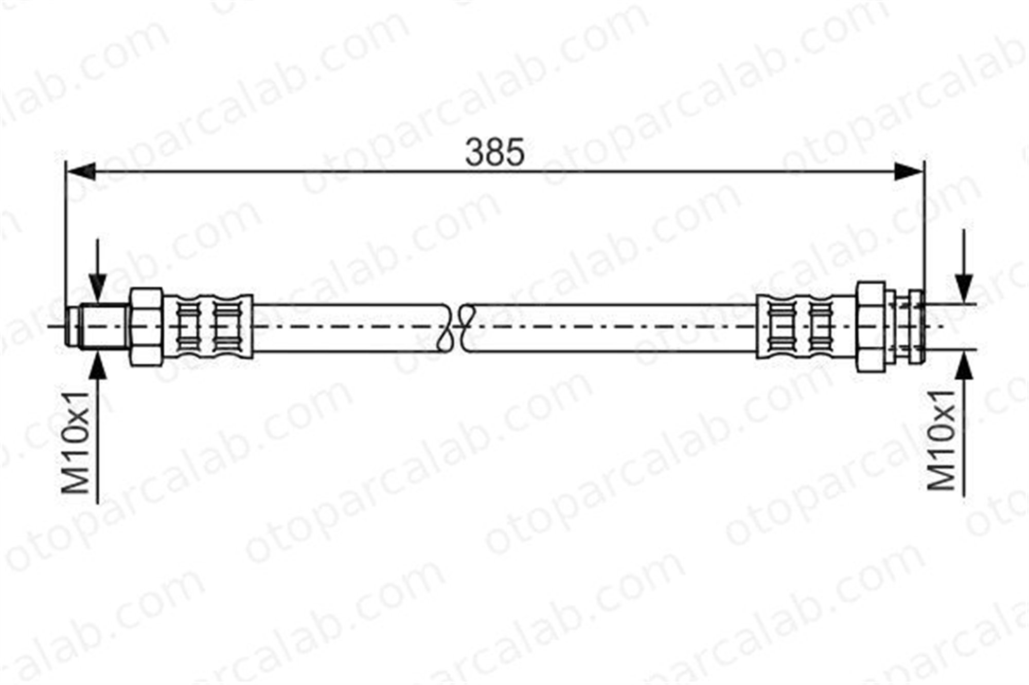 BOSCH 1 987 481 018 Fren Hortumu Arka Sol FIAT DUCATO Panelvan/Van DUCATO Minibüs/Otobüs 1987481018 4806C8