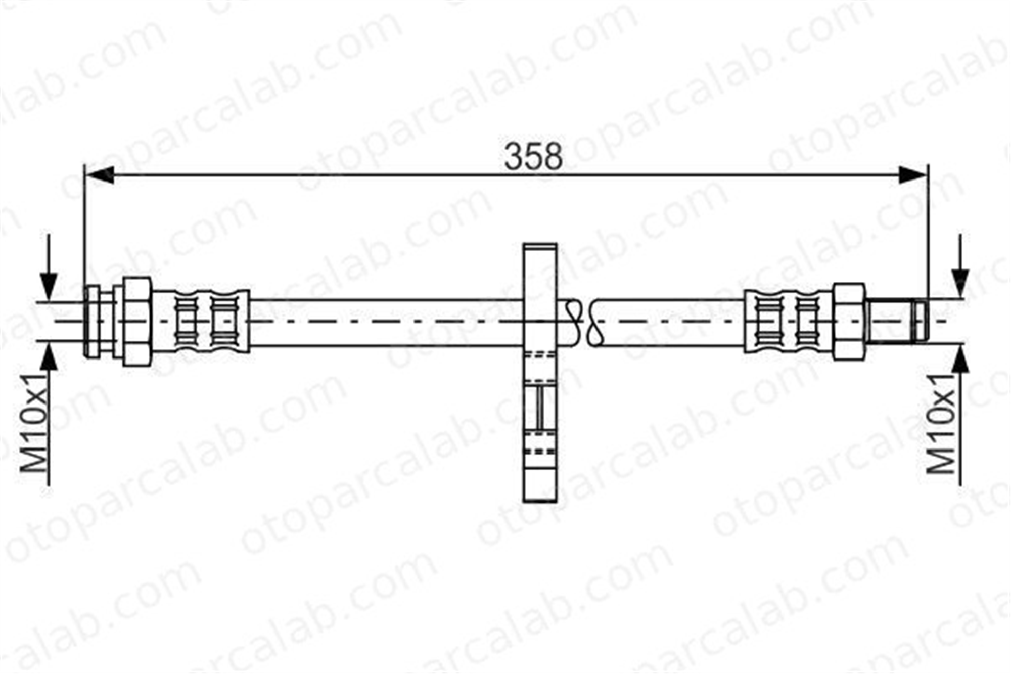 BOSCH 1 987 481 019 Fren Hortumu Arka Sağ veya Sol FIAT DUCATO Panelvan/Van DUCATO Minibüs/Otobüs 1987481019 480676