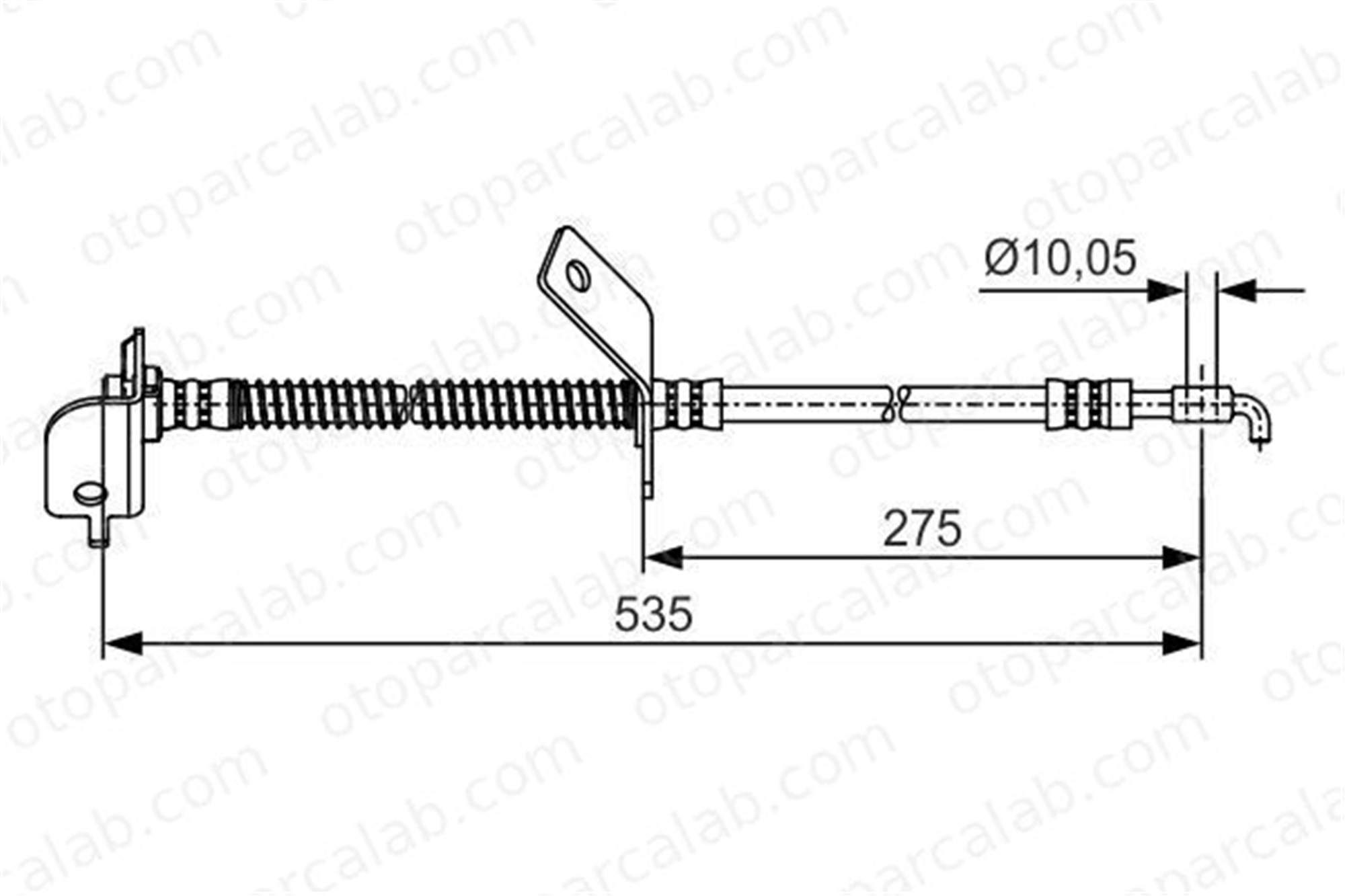 BOSCH 1 987 481 415 Fren Hortumu Ön Sağ KIA CEE'D SW PRO CEE'D 1987481415 587322L000
