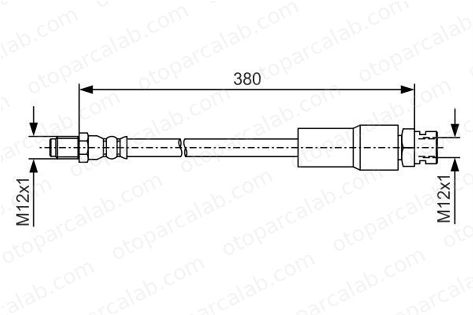 BOSCH 1 987 481 547 Fren Hortumu Arka Sağ veya Sol OPEL INSIGNIA A INSIGNIA A Sports Tourer 1987481547 562229