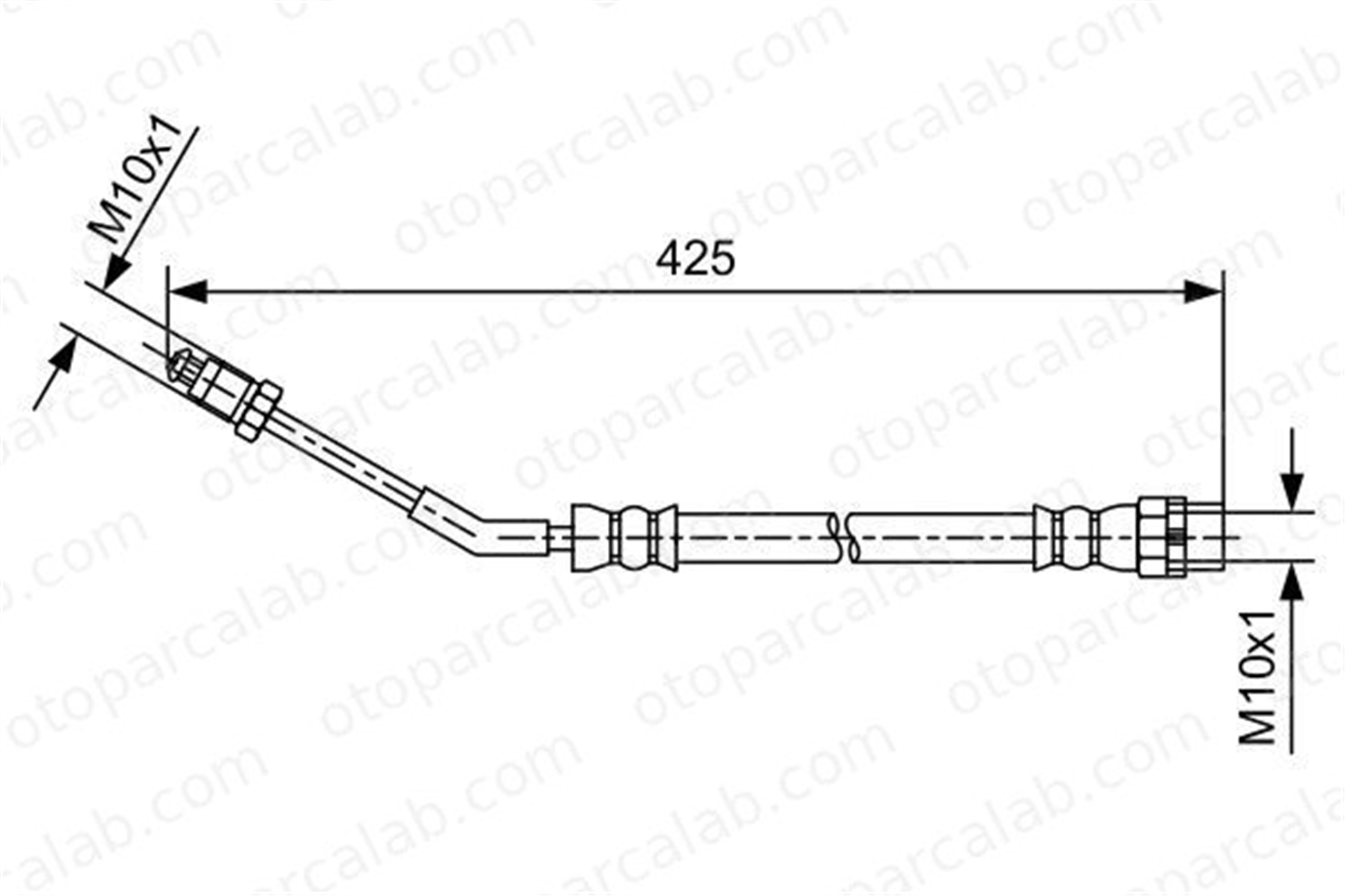 BOSCH 1 987 481 579 Fren Hortumu Arka Sağ veya Sol BMW Z4 Roadster Z4 Coupe 34326766967 34306774341