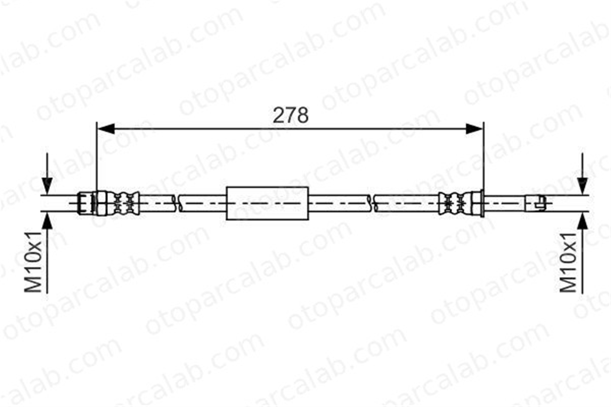 BOSCH 1 987 481 617 Fren Hortumu Arka Sağ veya Sol BMW 5 5 Touring 34326775259 34326789264