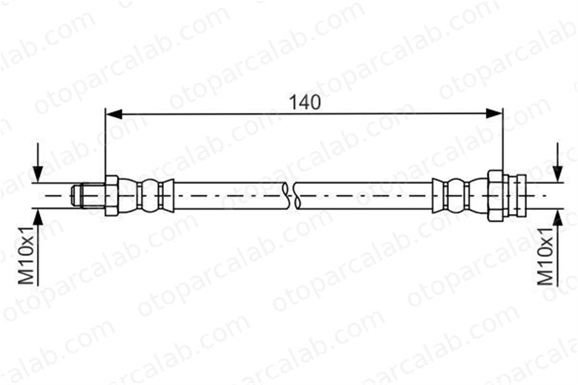 BOSCH 1 987 481 669 Fren Hortumu Arka Sağ veya Sol OPEL CORSA D CORSA E 1987481669 13267285