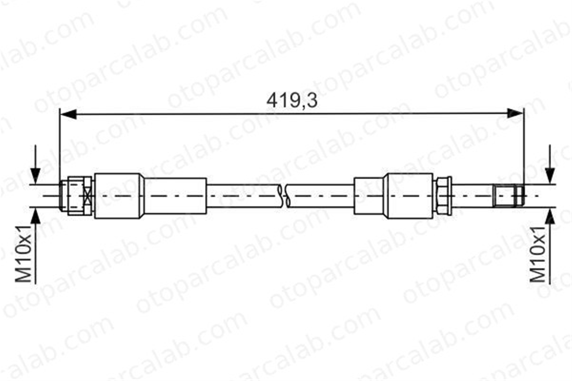 BOSCH 1 987 481 674 Fren Hortumu Arka Sağ veya Sol MERCEDES-BENZ A-SERISI CLA Coupe 1987481674 2464200148