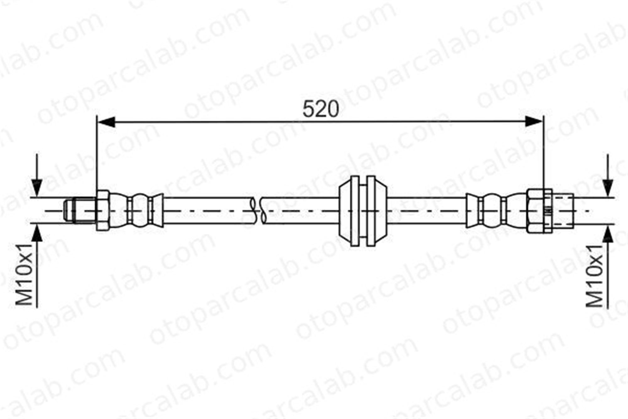 BOSCH 1 987 481 680 Fren Hortumu Ön Sağ veya Sol MINI MINI COUNTRYMAN MINI PACEMAN 1987481680 34309804831