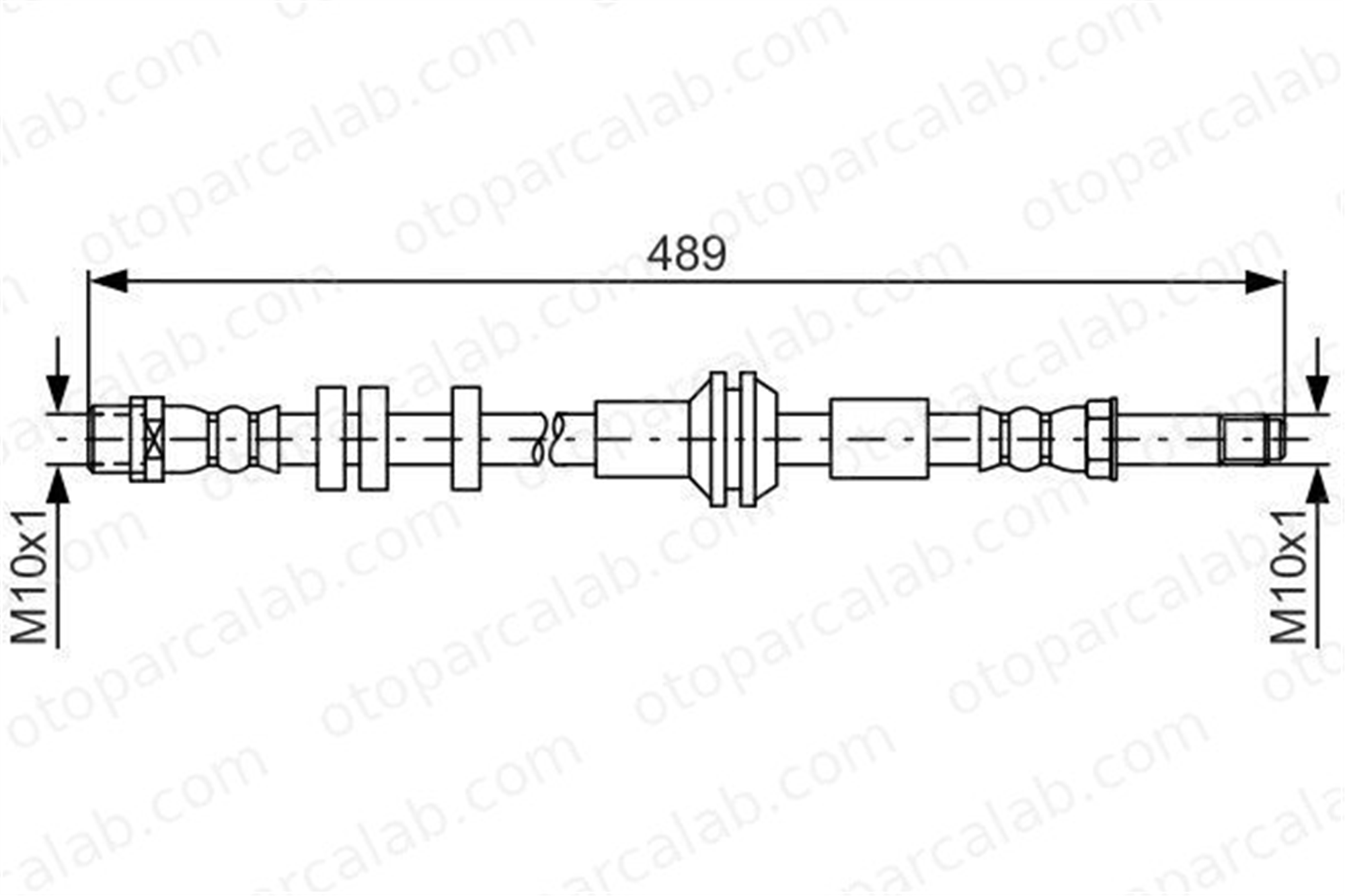 BOSCH 1 987 481 691 Fren Hortumu Arka Sağ veya Sol AUDI A7 Sportback A6 C7 Avant 1987481691 4G0611775B