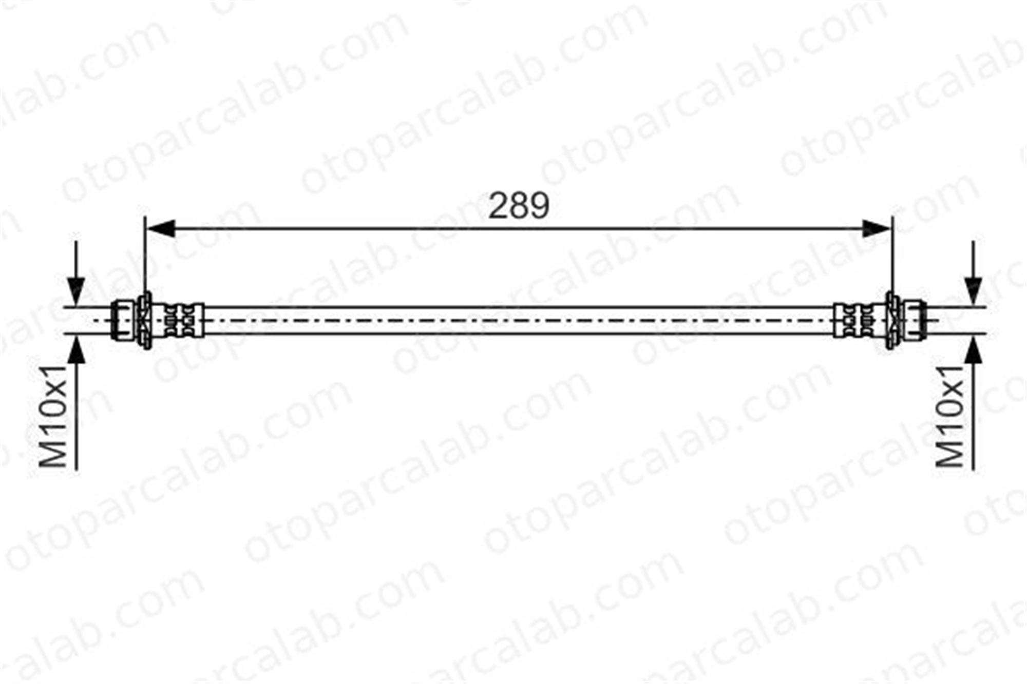 BOSCH 1 987 481 A59 Fren Hortumu Arka Sağ veya Sol TOYOTA LAND CRUISER PRADO 1987481A59 9094702H20