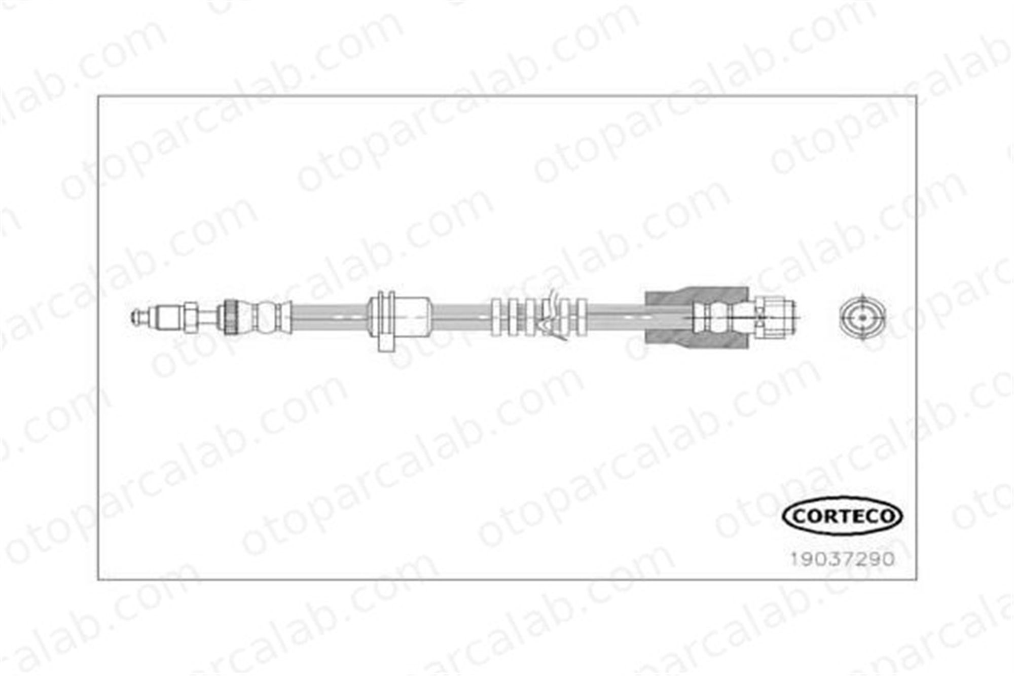 BOSCH 1 987 481 B84 Fren Hortumu Ön Sağ veya Sol BMW X3 X4 34306787512 34306887449