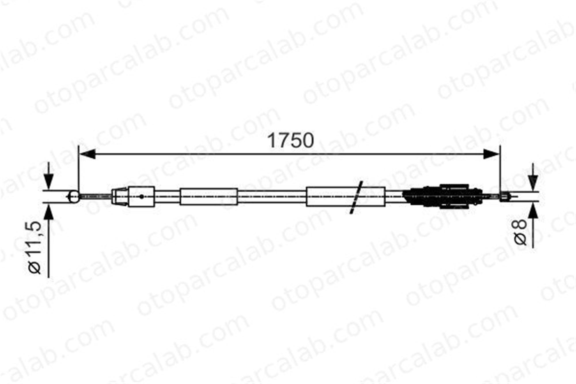 BOSCH 1 987 482 018 El Fren Teli Arka Sağ veya Sol PORSCHE CAYENNE VW TOUAREG 7L0609721A 95542414110