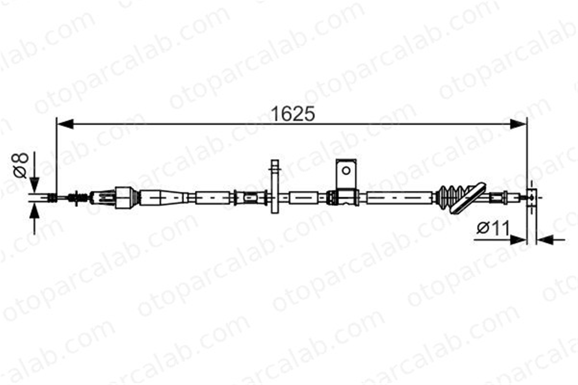 BOSCH 1 987 482 094 El Fren Teli Arka Sağ SUZUKI GRAND VITARA I 1987482094 5441065D10000