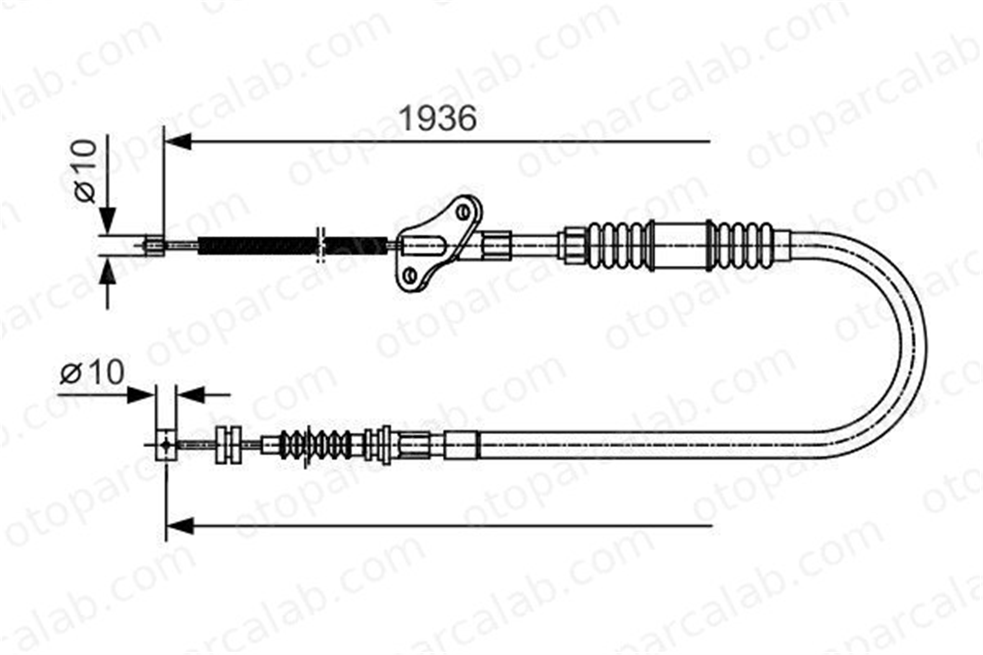 BOSCH 1 987 482 110 El Fren Teli Arka Sağ OPEL FRONTERA A FRONTERA A Sport 91152688 522426
