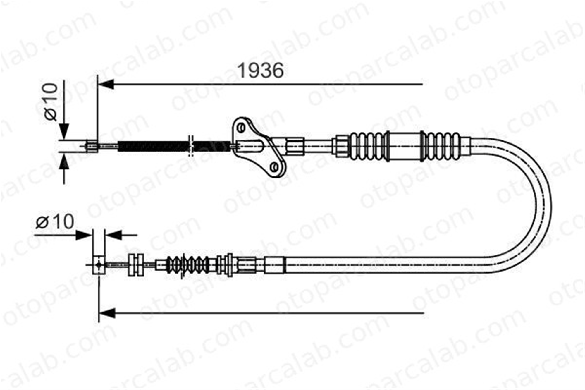 BOSCH 1 987 482 111 El Fren Teli Arka Sol OPEL FRONTERA A FRONTERA A Sport 91152689 522427