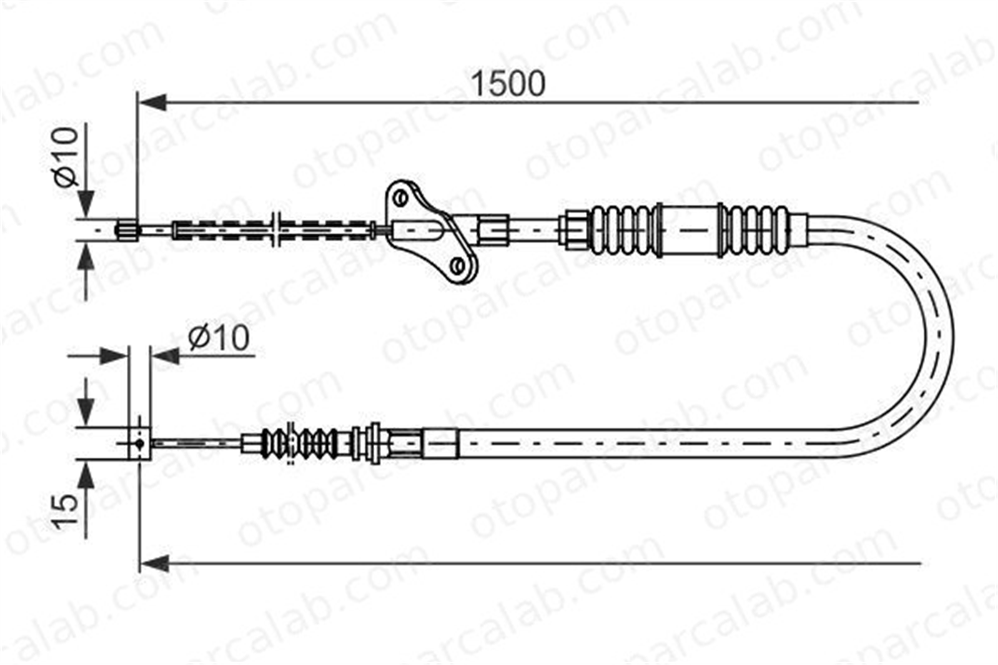 BOSCH 1 987 482 171 El Fren Teli Arka Sol OPEL FRONTERA A FRONTERA A Sport 91152687 522425