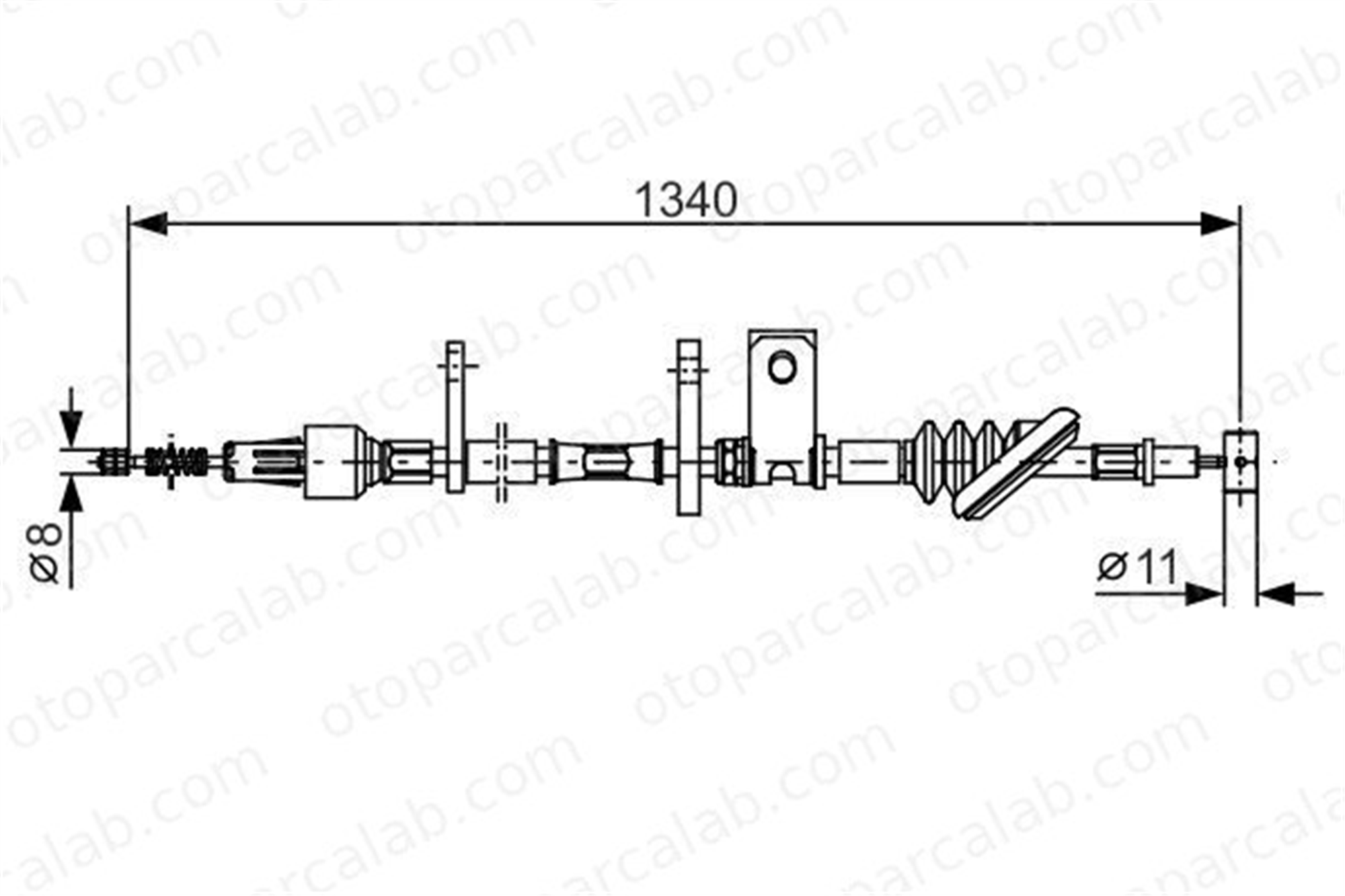 BOSCH 1 987 482 184 El Fren Teli Arka Sol SUZUKI VITARA VITARA Cabrio 54420A60A60 5442060A60