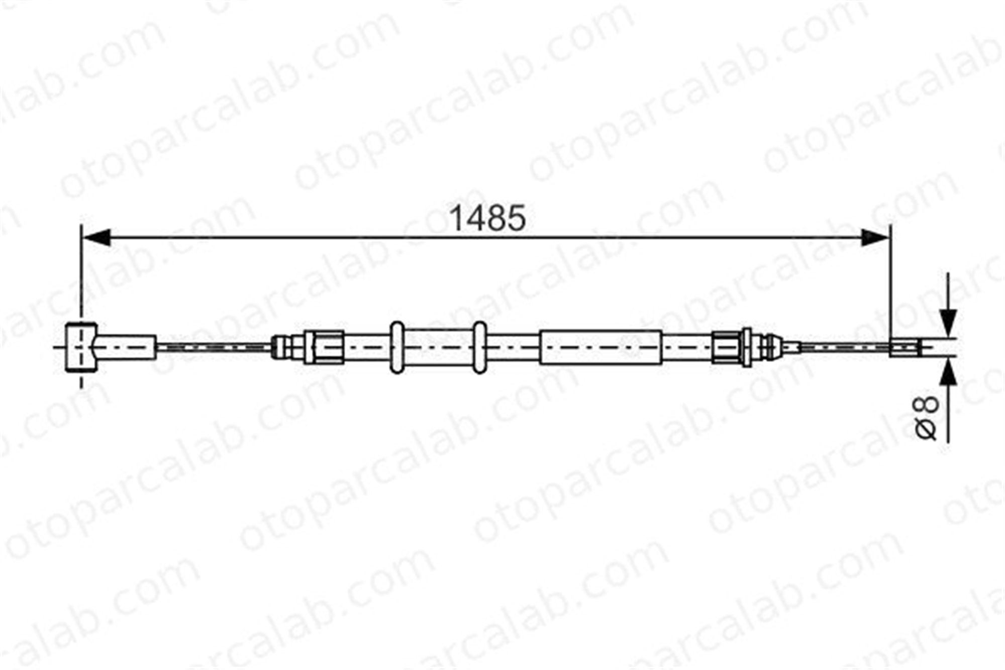 BOSCH 1 987 482 214 El Fren Teli Arka Sağ veya Sol FIAT DUCATO Platform şasi DUCATO Panelvan/Van 1348980080 474618
