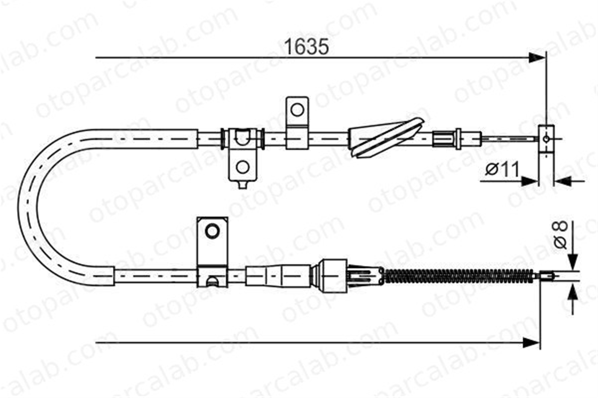 BOSCH 1 987 482 258 El Fren Teli Arka Sol SUZUKI LIANA LIANA Hatchback 1987482258 5440254G00000