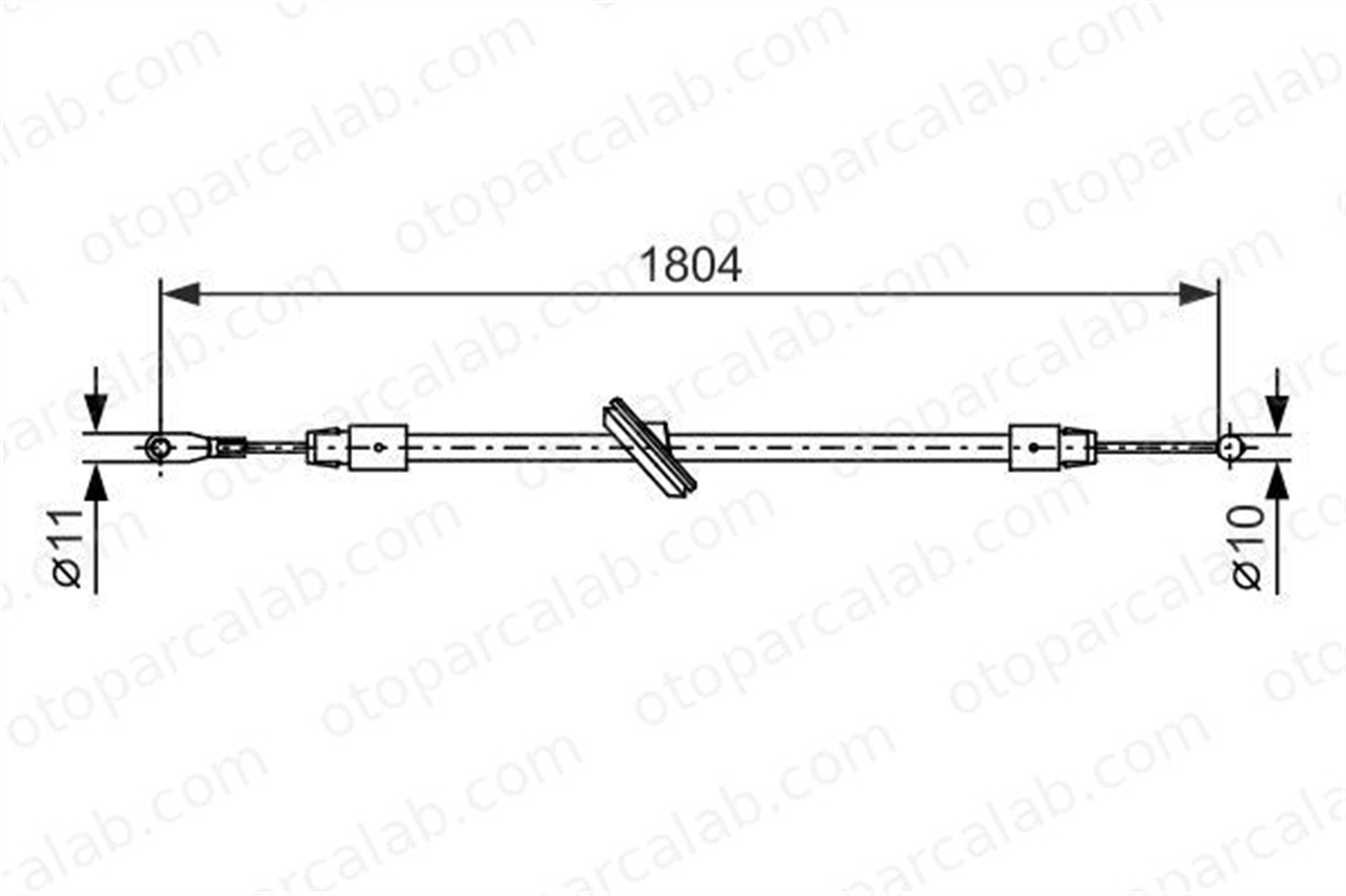 BOSCH 1 987 482 380 El Fren Teli Ön Sağ veya Sol MERCEDES-BENZ SPRINTER 3,5-t Panelvan/Van SPRINTER 3,5-t Platform şasi 1987482380 9064203885