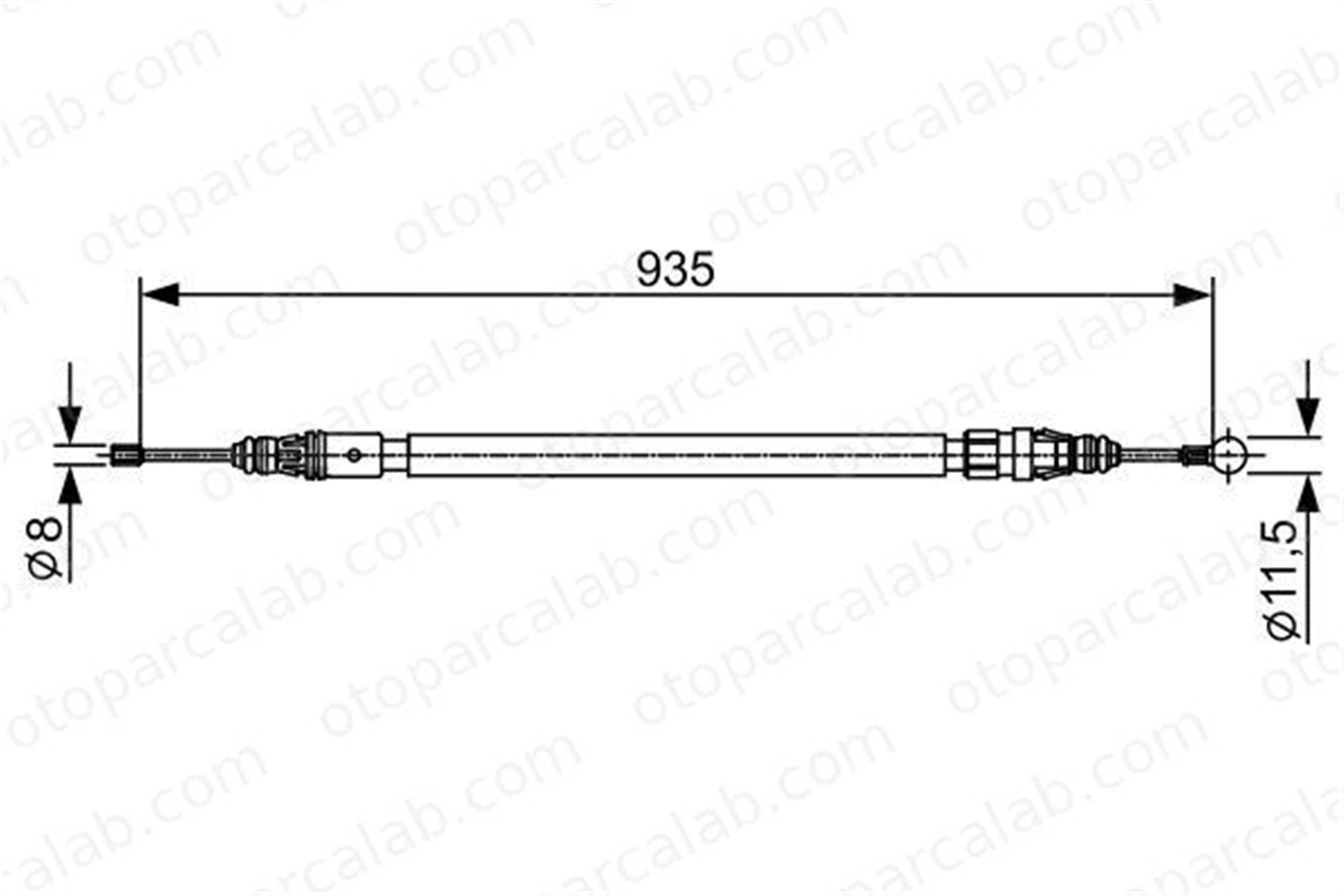 BOSCH 1 987 482 430 El Fren Teli Arka Sol PEUGEOT 5008 CITROËN DS5 1987482430 474664