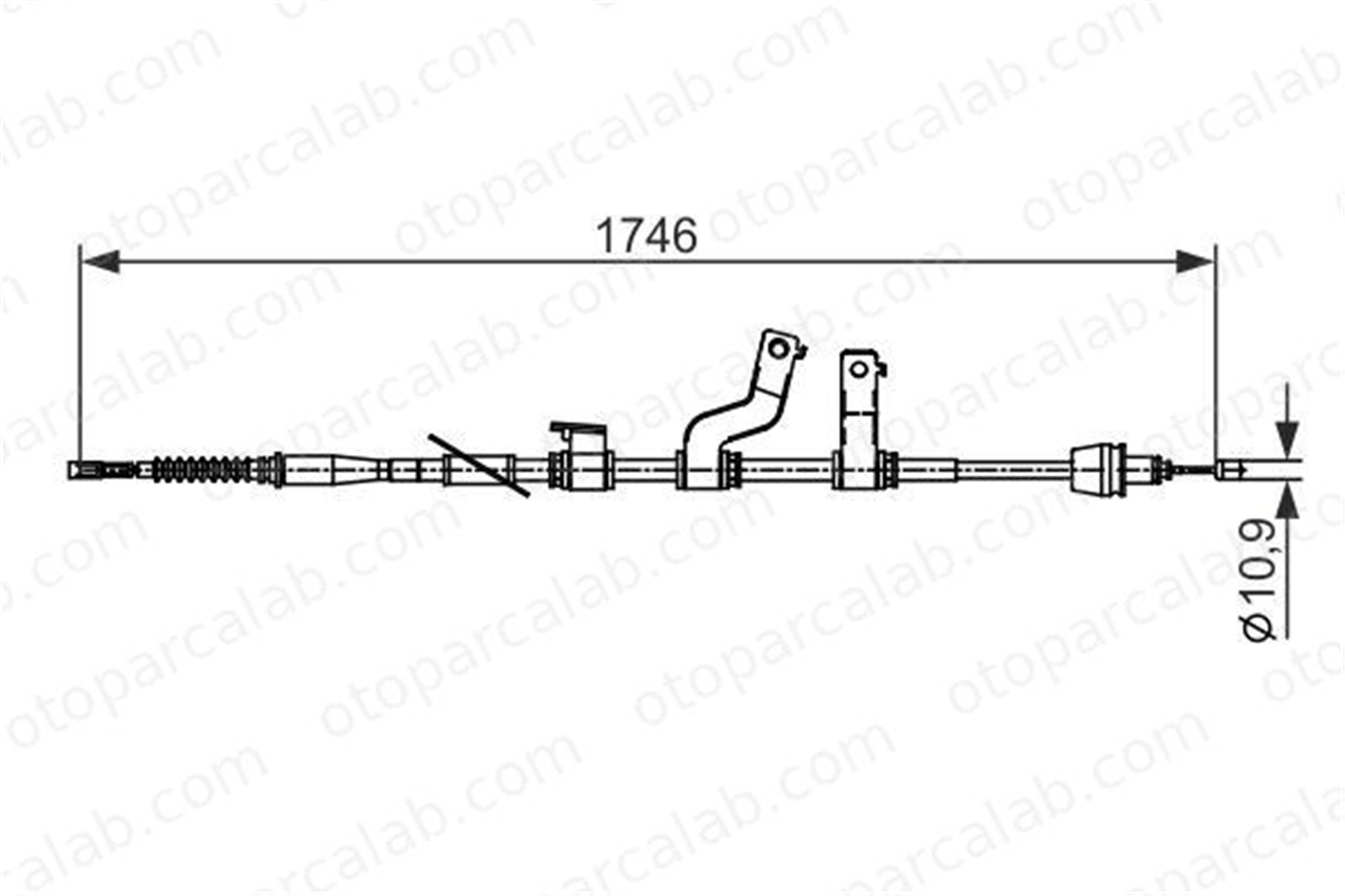BOSCH 1 987 482 572 El Fren Teli Arka Sol HYUNDAI i30 i30 Coupe 1987482572 59760A6300