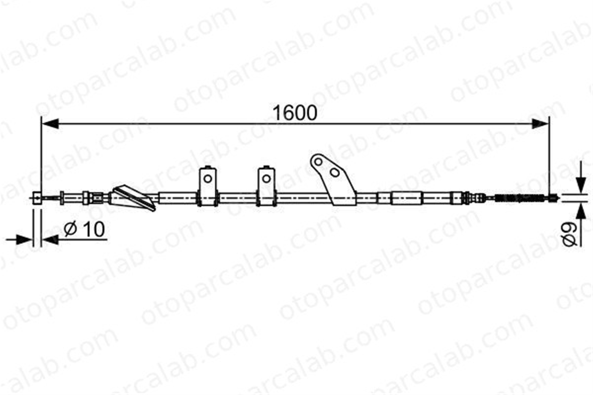 BOSCH 1 987 482 574 El Fren Teli Arka Sağ SUBARU IMPREZA Sedan 26051FE000