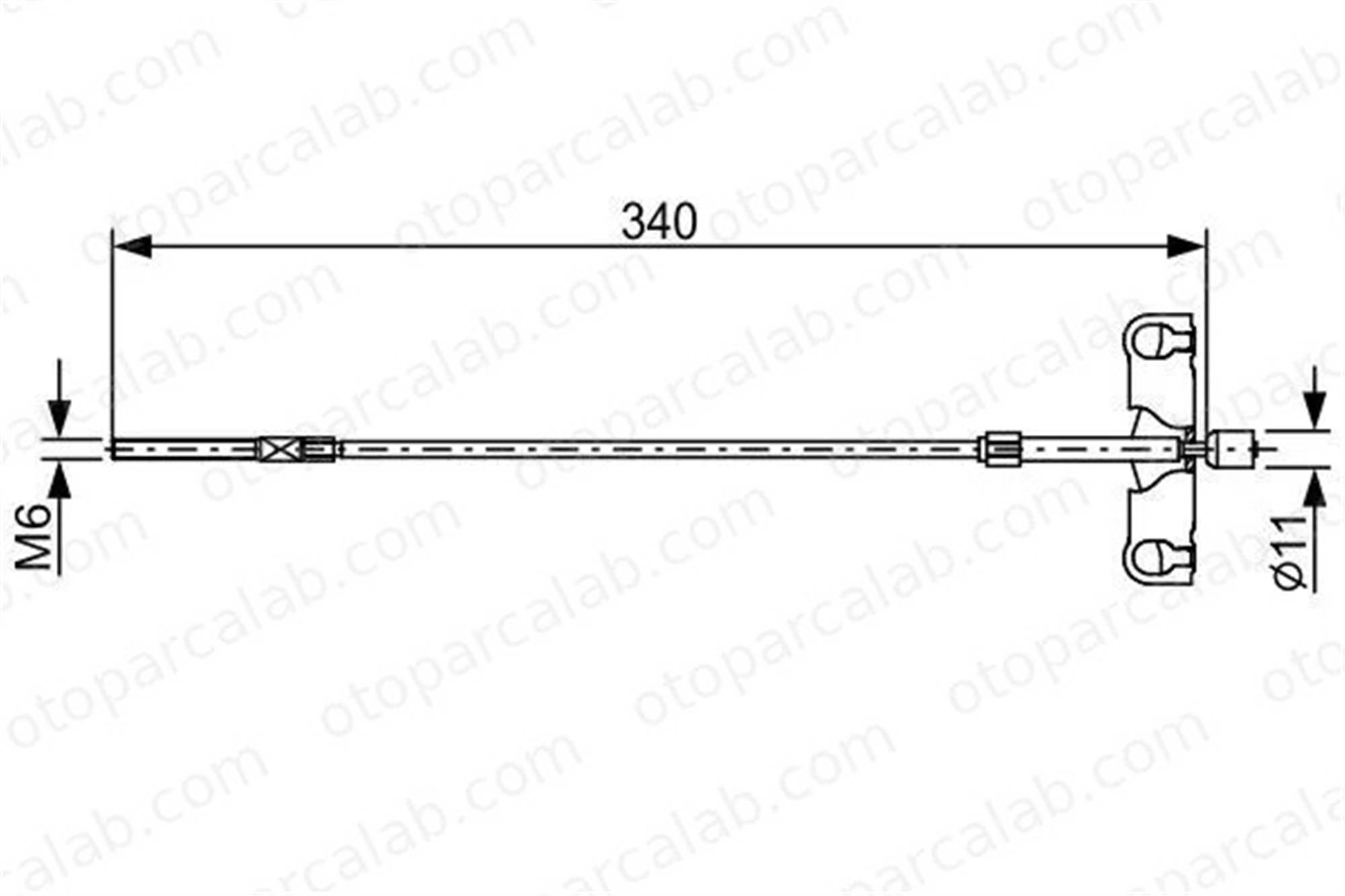 BOSCH 1 987 482 651 El Fren Teli Arka Sağ veya Sol TOYOTA AURIS 1987482651 4641002090