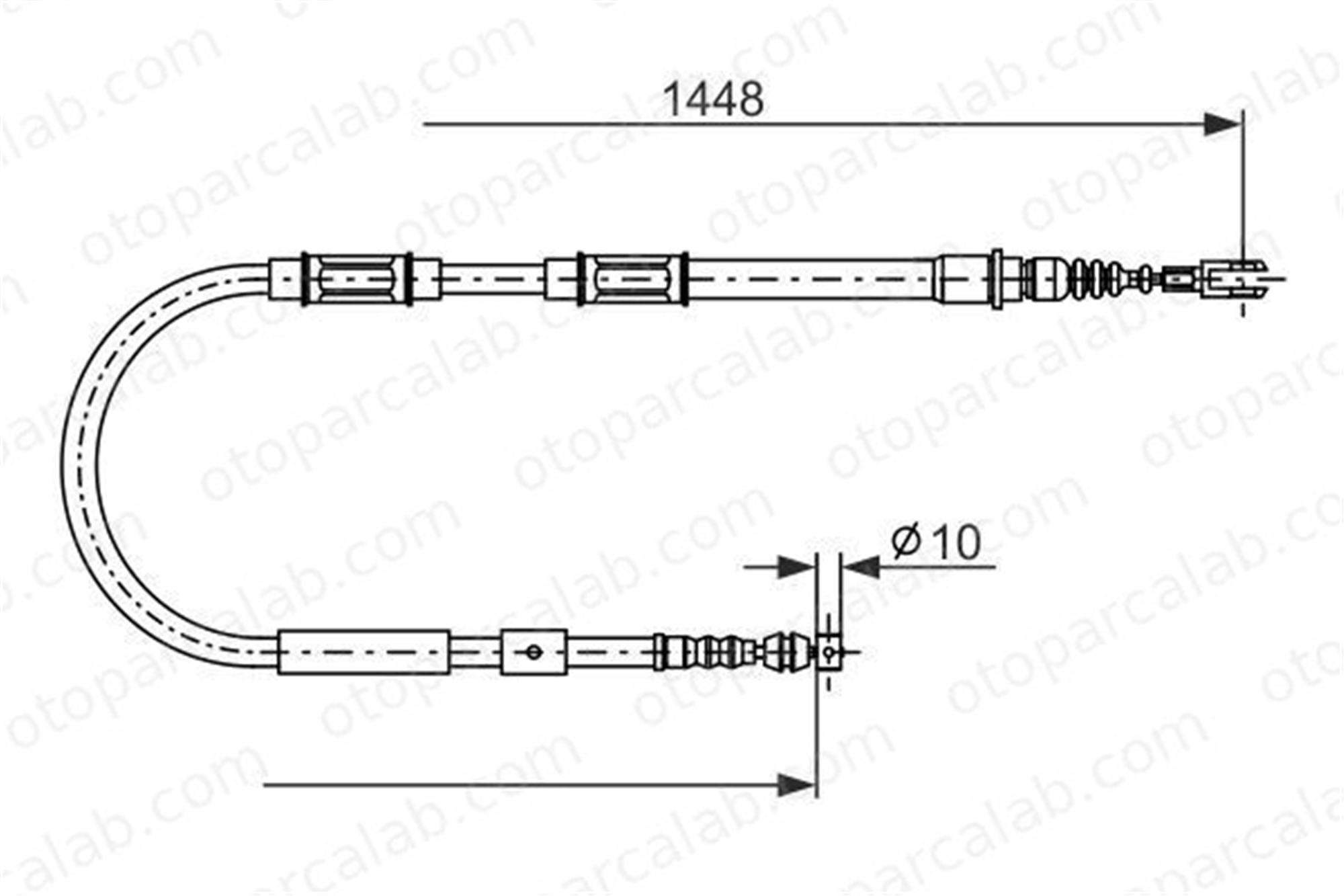 BOSCH 1 987 482 899 El Fren Teli Arka Sol TOYOTA COROLLA COROLLA Station wagon 4643012290