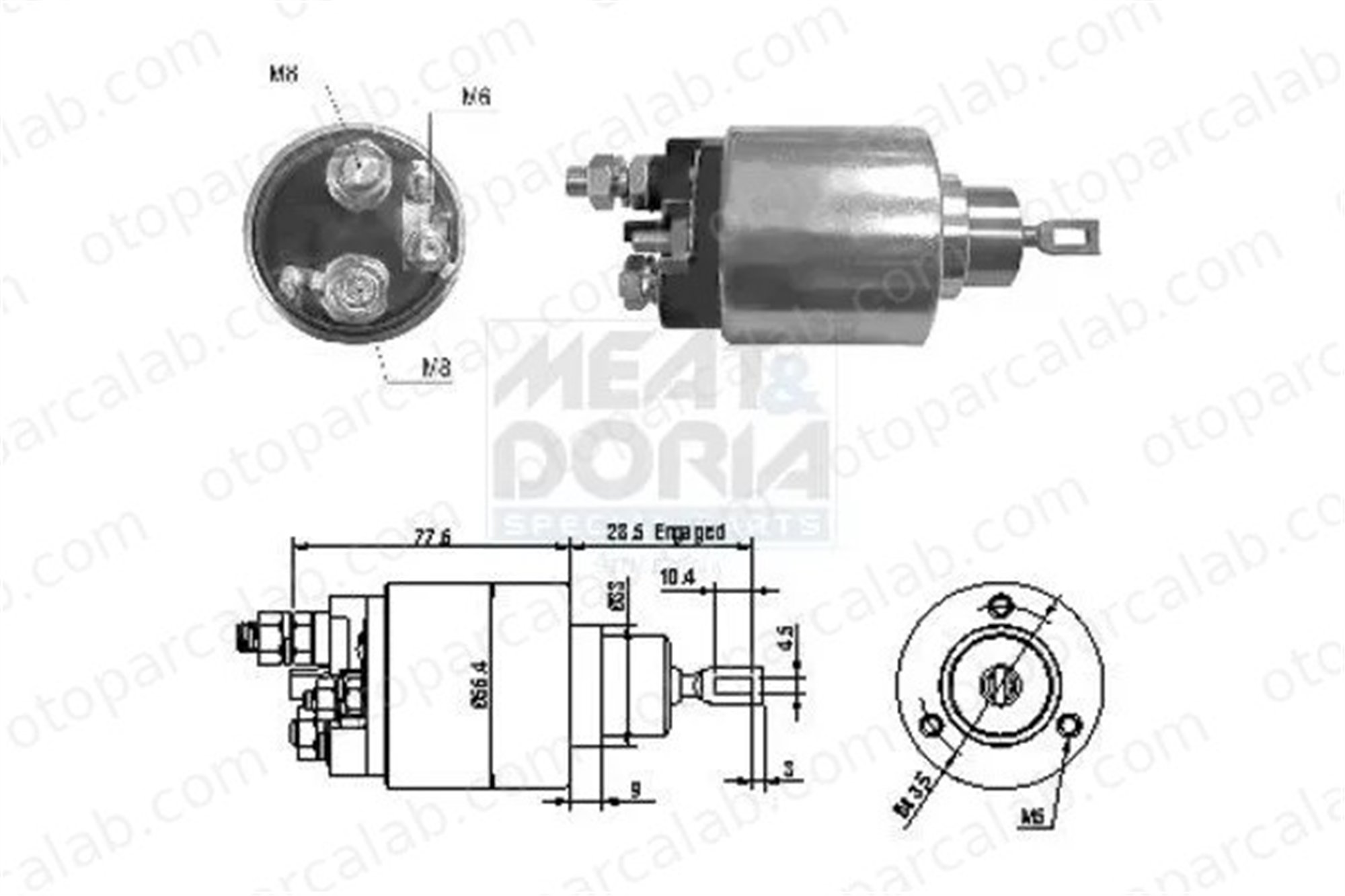 BOSCH 2 339 303 206 Marş Otomatiği IVECO DAILY IV Platform şasi DAILY IV Panelvan/Van 90487704 1516689R