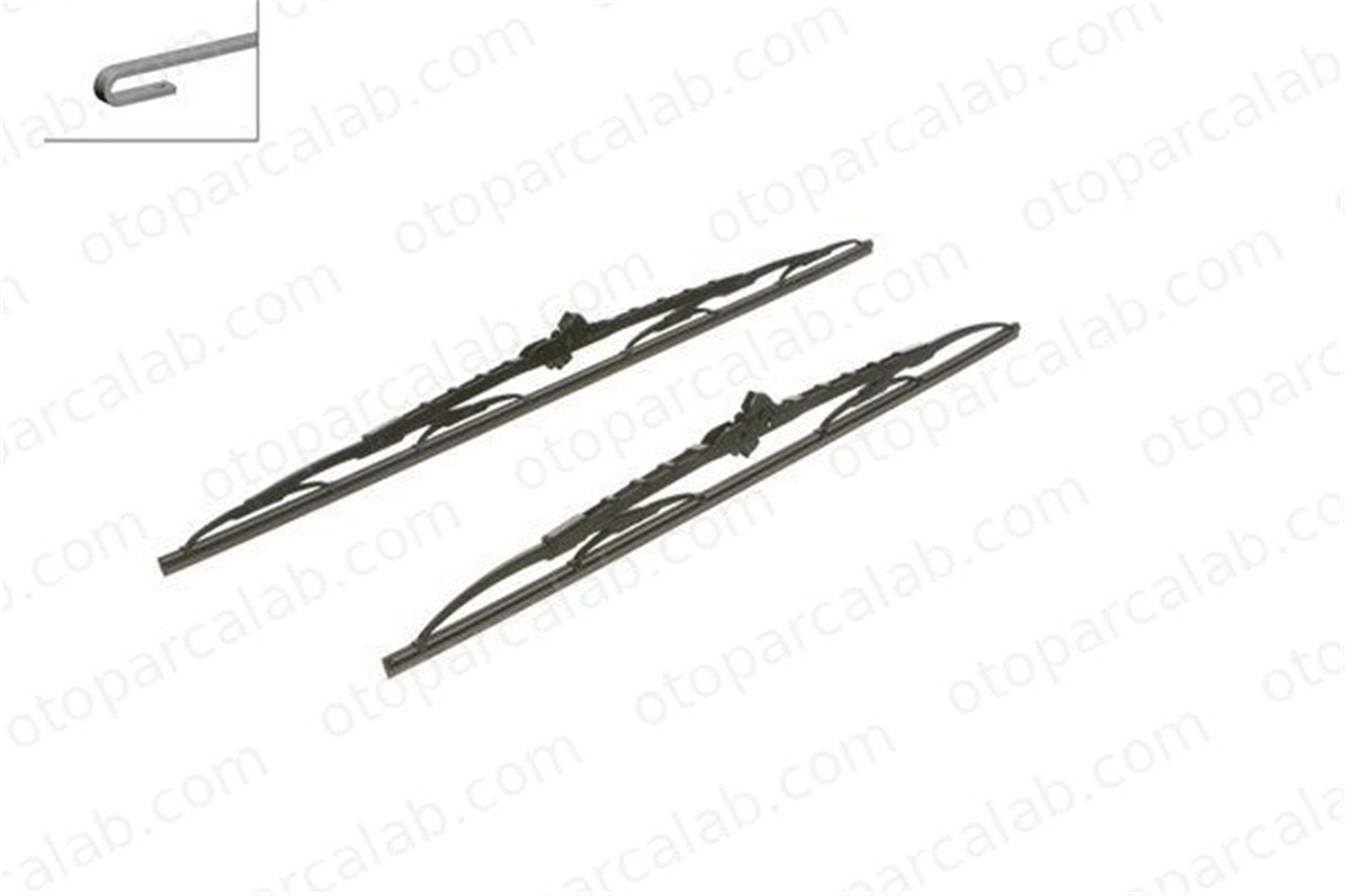 BOSCH 3 397 001 543 Silecek Süpürgesi Ön 600/530 mm - 24/21 inç VW TRANSPORTER T5 Minibüs/Otobüs TRANSPORTER T5 Panelvan/Van A0018200545 A0008209145