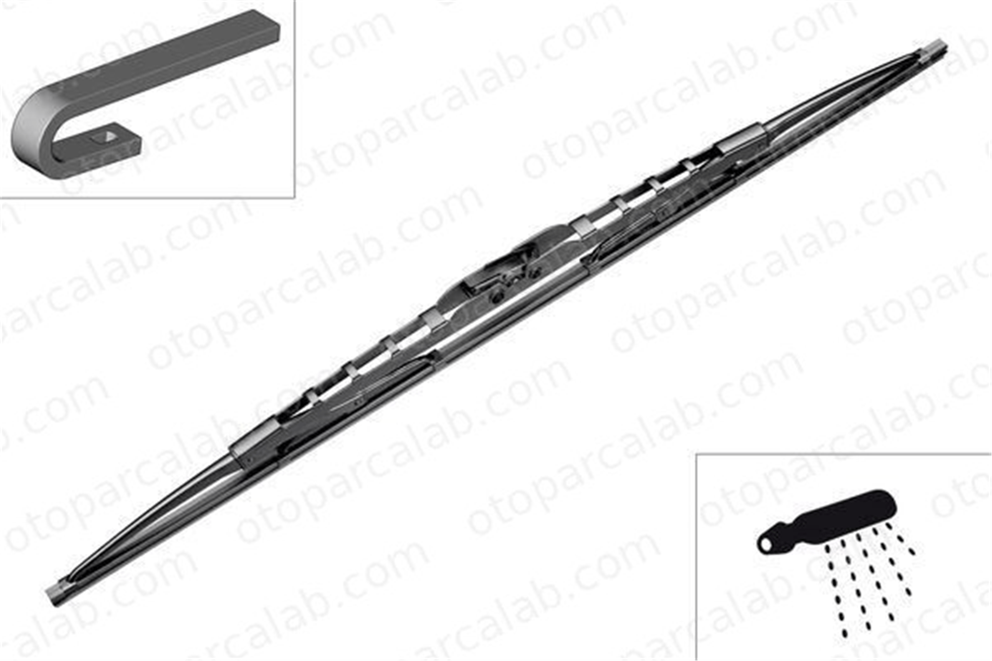 BOSCH 3 397 004 080 Silecek Süpürgesi Ön 700 mm - 28 inç RENAULT TRUCKS PREMIUM 5001865597 HV0005