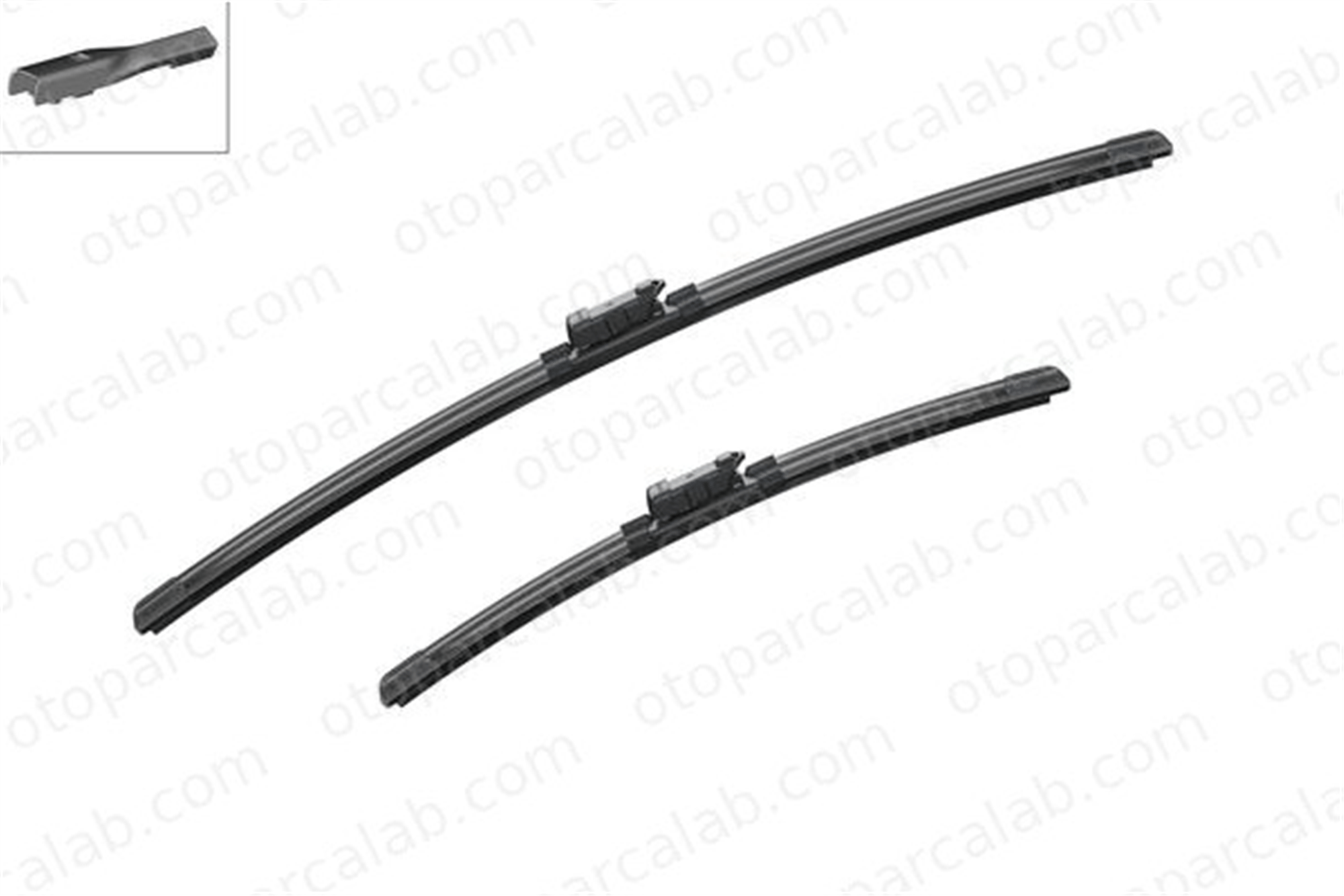 BOSCH 3 397 007 555 Silecek Süpürgesi Ön Muz Tip 600/400 mm - 24/16 inç VW POLO V SKODA RAPID 6R1998002 8X1955425