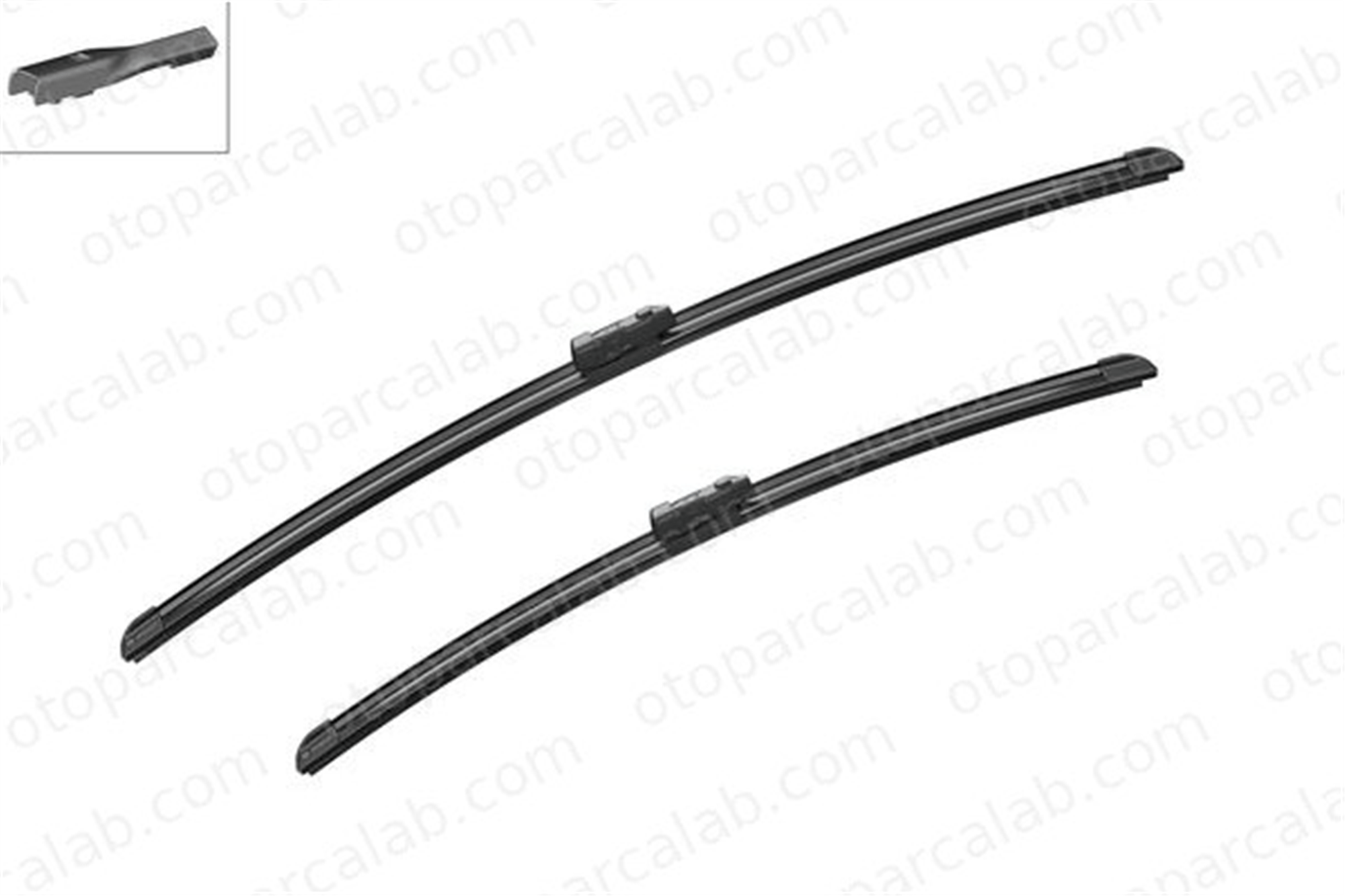 BOSCH 3 397 007 638 Silecek Süpürgesi Ön Muz Tip 650/530 mm - 26/21 inç AUDI A6 C7 A6 C7 Avant 4G1998002A 4G1955425A