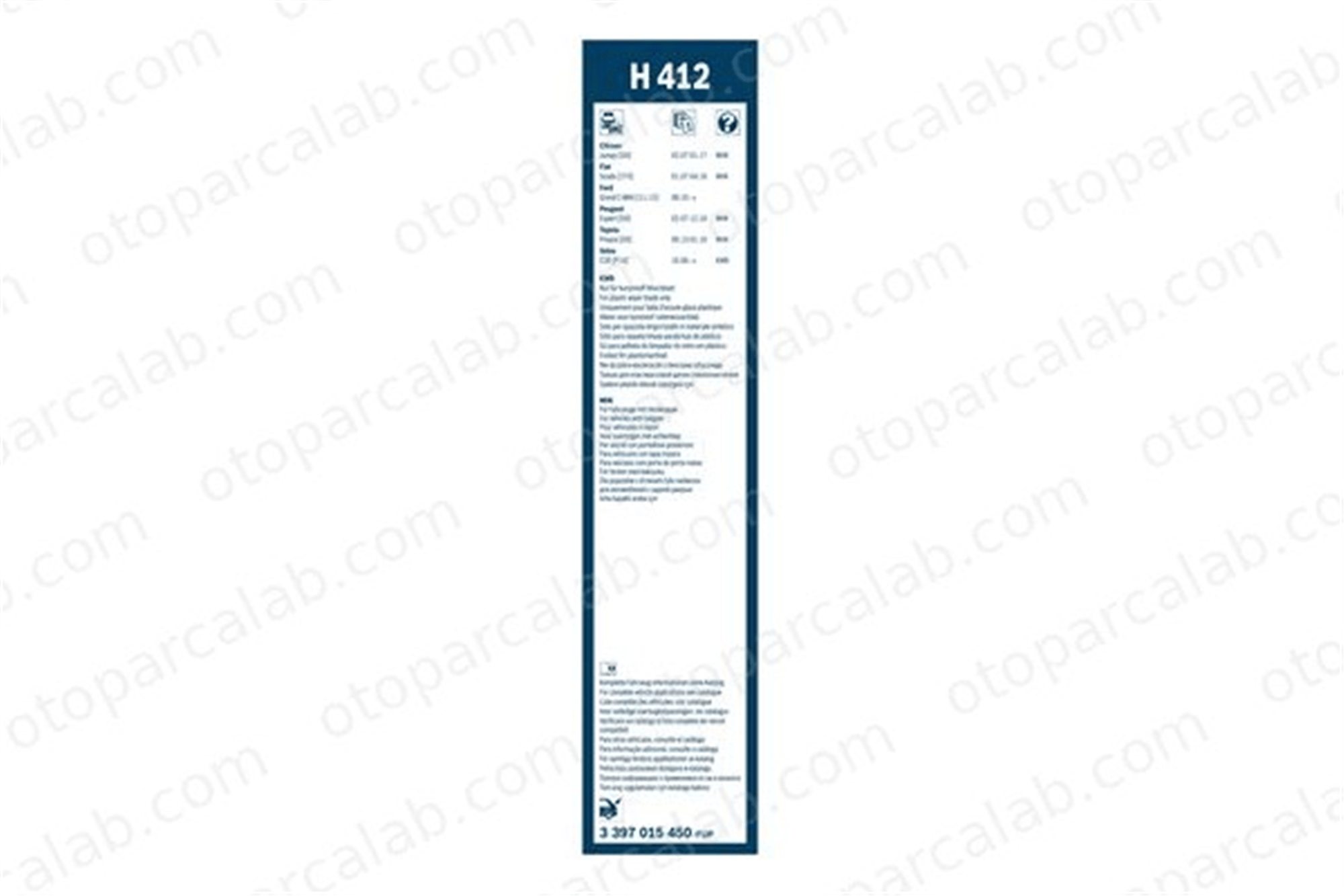 BOSCH 3 397 015 450 Silecek Süpürgesi Arka 400 mm - 16 inç FORD C-MAX II GRAND C-MAX GM5J17402AA 6426WA