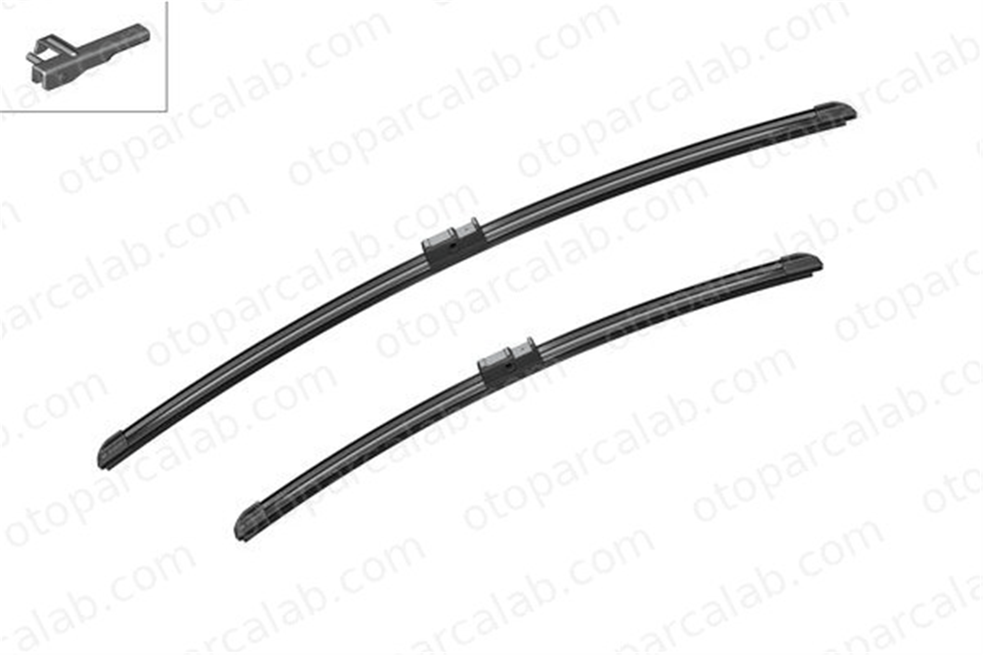 BOSCH 3 397 118 953 Silecek Süpürgesi Ön 650/500 mm - 26/20 inç BMW X3 VOLVO V50 61612183576 30699635