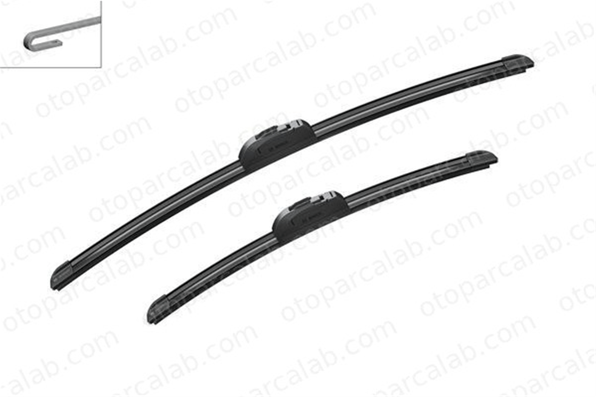 BOSCH 3 397 118 984 Silecek Süpürgesi Ön 550/400 mm - 22/16 inç ALFA ROMEO 147 FORD FIESTA V 3397118984