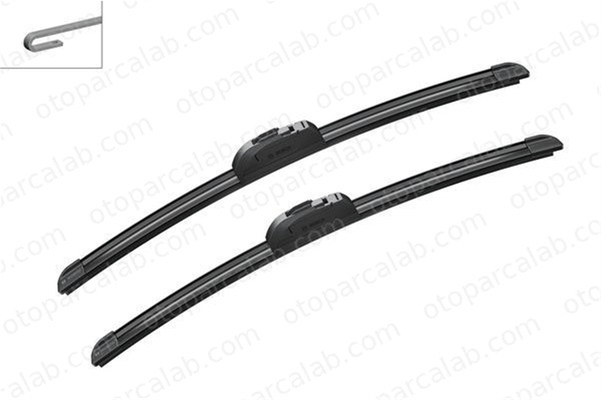 BOSCH 3 397 118 994 Silecek Süpürgesi Ön 450/450 mm - 18/18 inç PEUGEOT 205 II VW GOLF II 3397118994