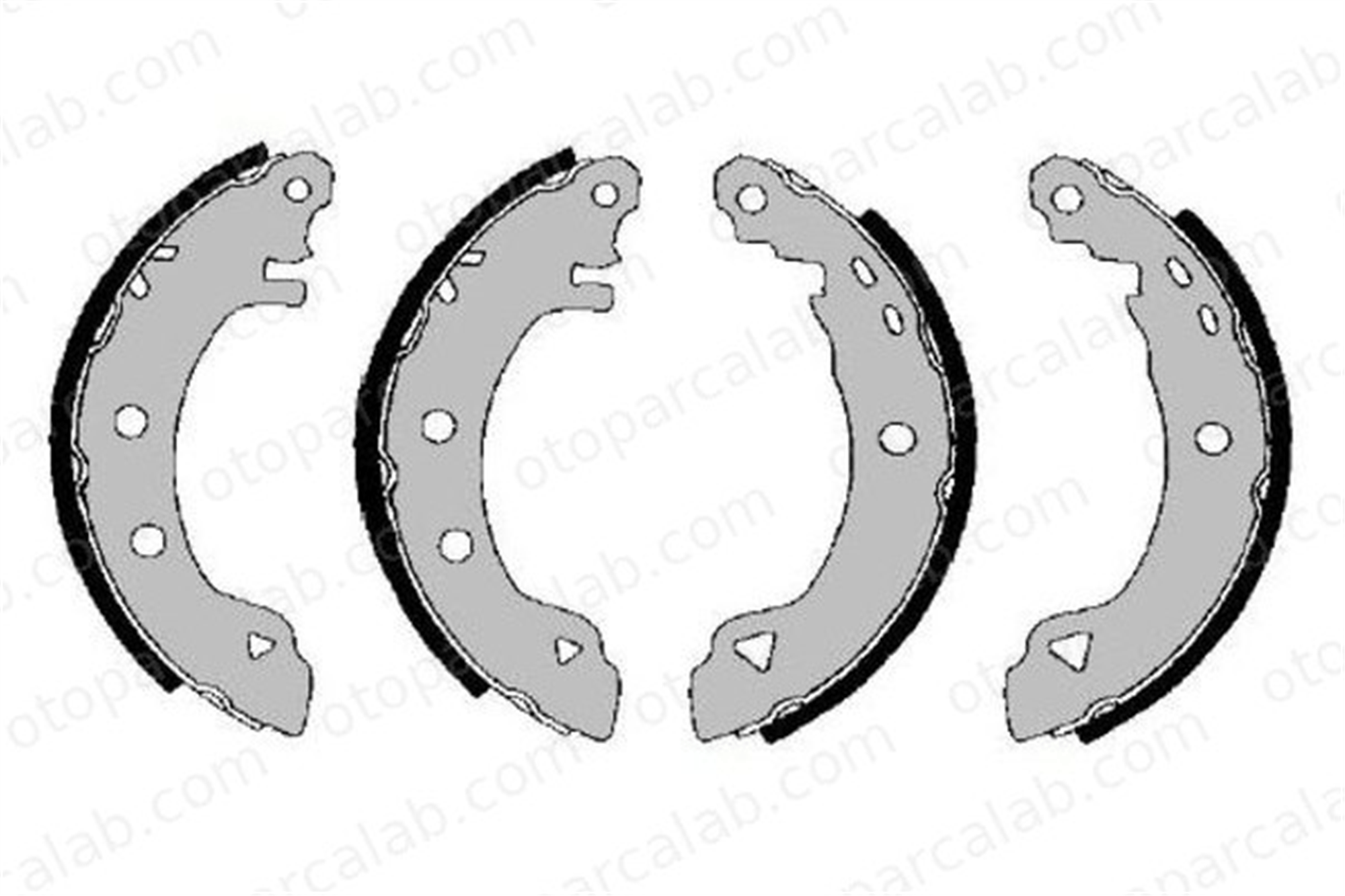 BOSCH F 026 004 289 Fren Pabuçlu Balata Arka RENAULT RAPID Kasa/büyük limuzin CITROËN AX 7701202919 1088218