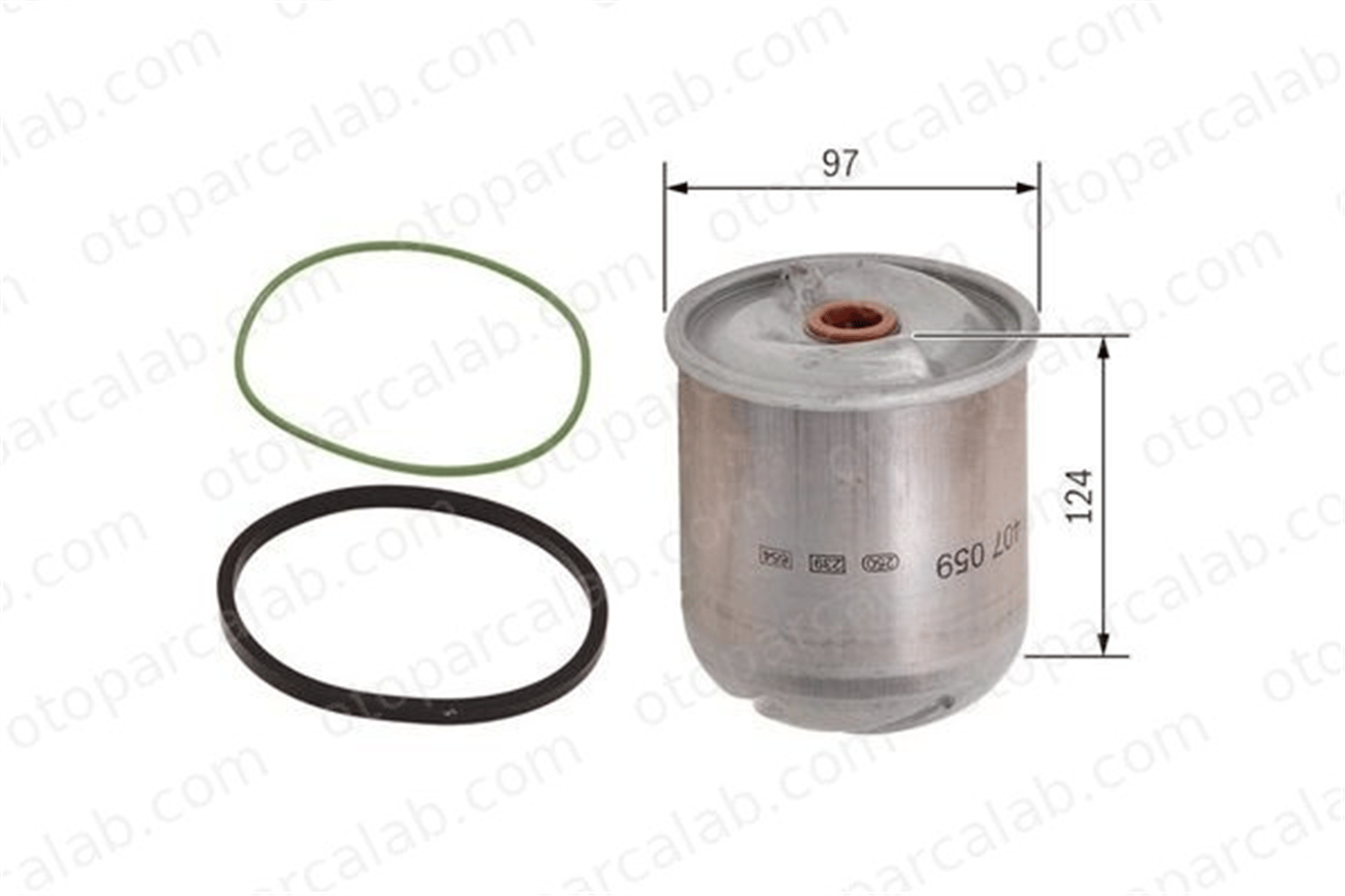 BOSCH F 026 407 059 Yağ Filtresi RENAULT TRUCKS MIDLINER PREMIUM 2 F026407059 Z10D64
