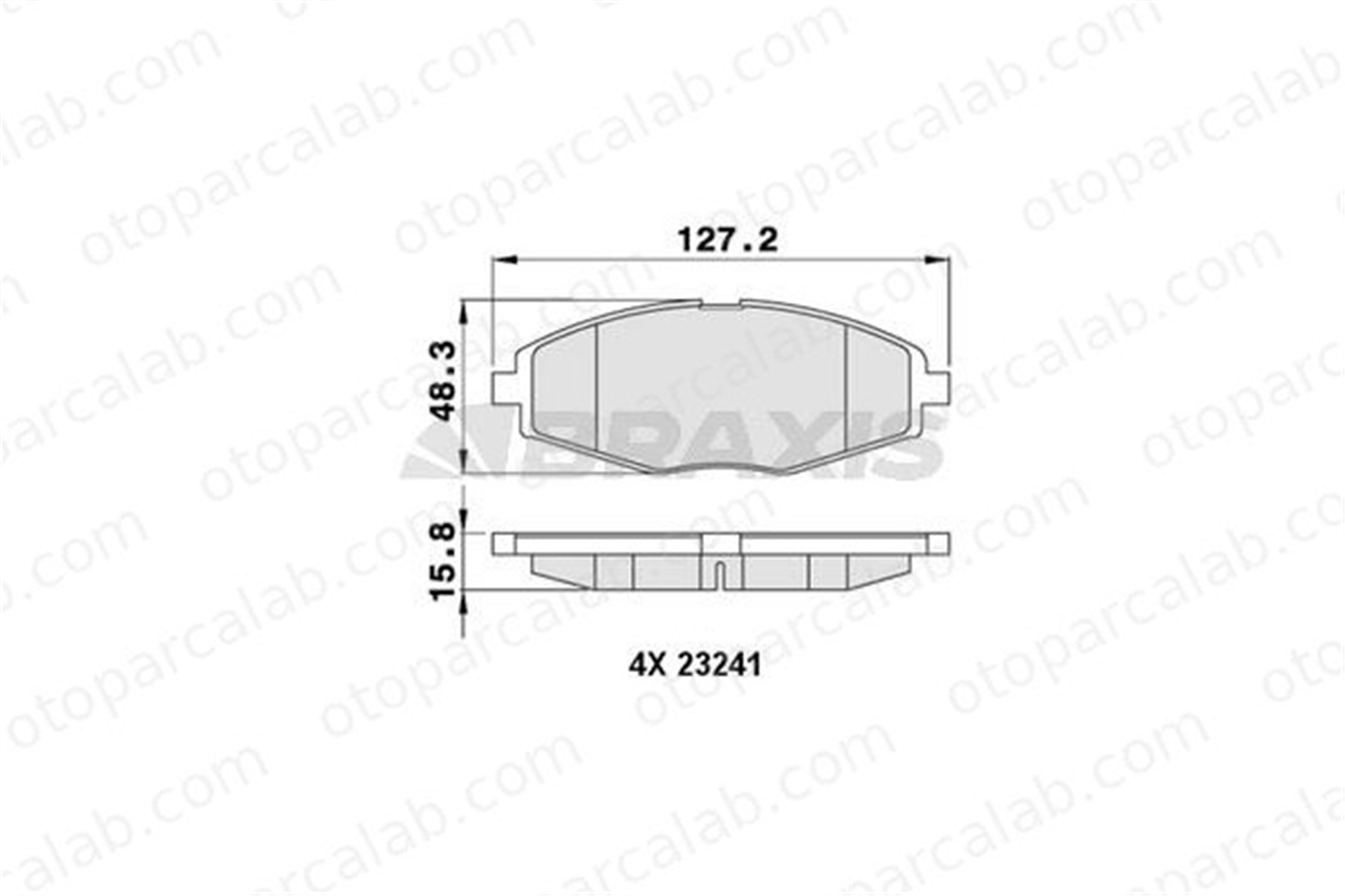 BRAXIS AA0042 Fren Disk Balata Ön CHEVROLET MATIZ SPARK 96316582 96446176