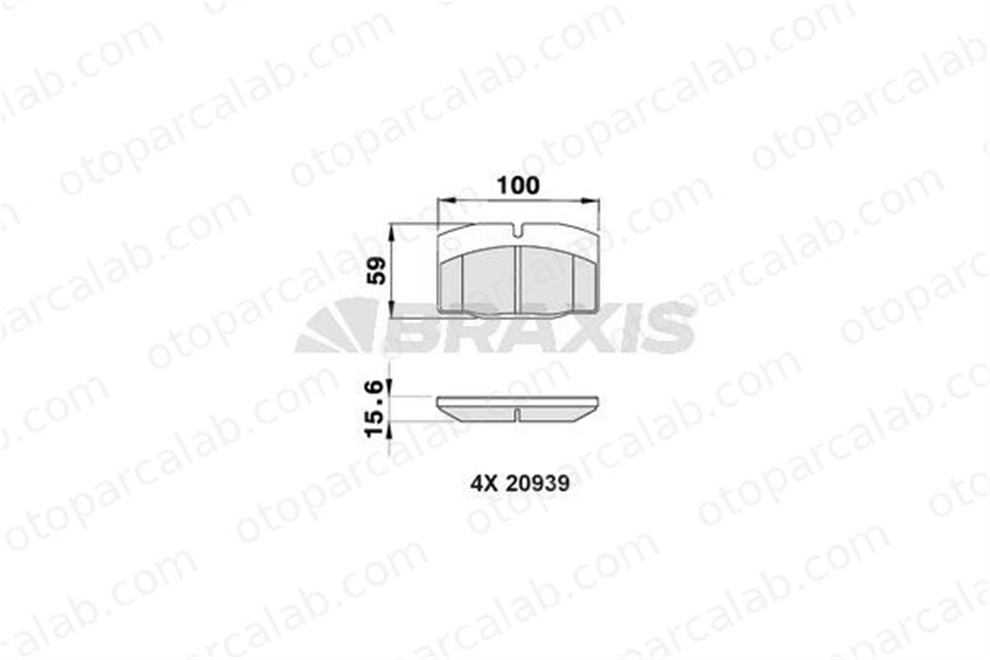 BRAXIS AA0192 Fren Disk Balata Ön OPEL VECTRA A OMEGA A 1605787 90443902
