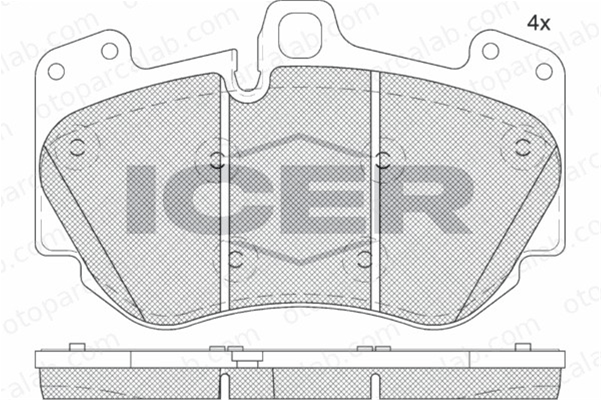 BRAXIS AA0566 Fren Disk Balata Ön PORSCHE CAYENNE AUDI A8 D3 4E0668151P 4E0698151G