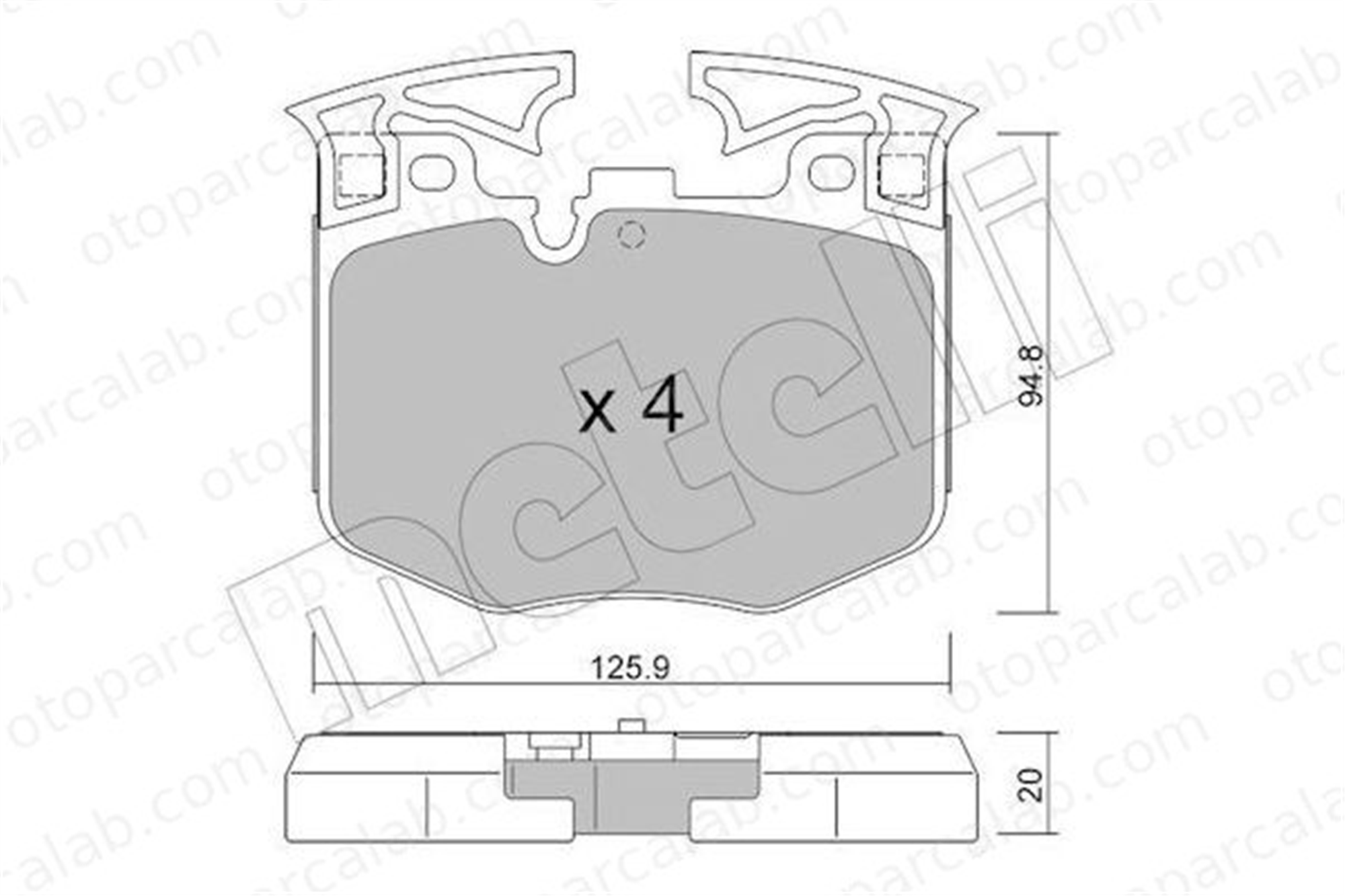 BRAXIS AA0576 Fren Disk Balata Ön BMW 3 5 34116888457 34116888458